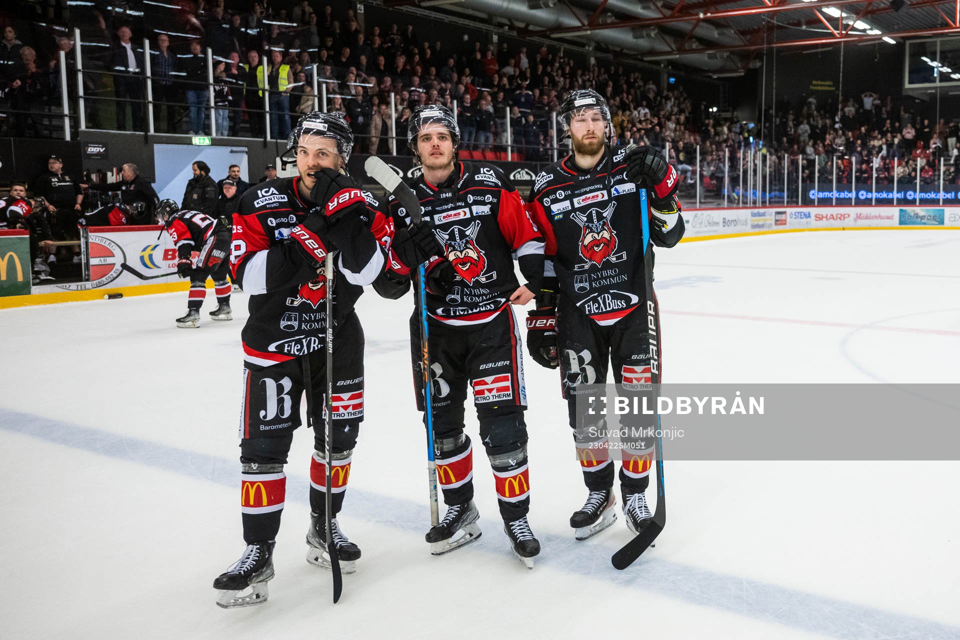 Nybros Oliver Olsson, Hannes Johansson och Simon Ericsson