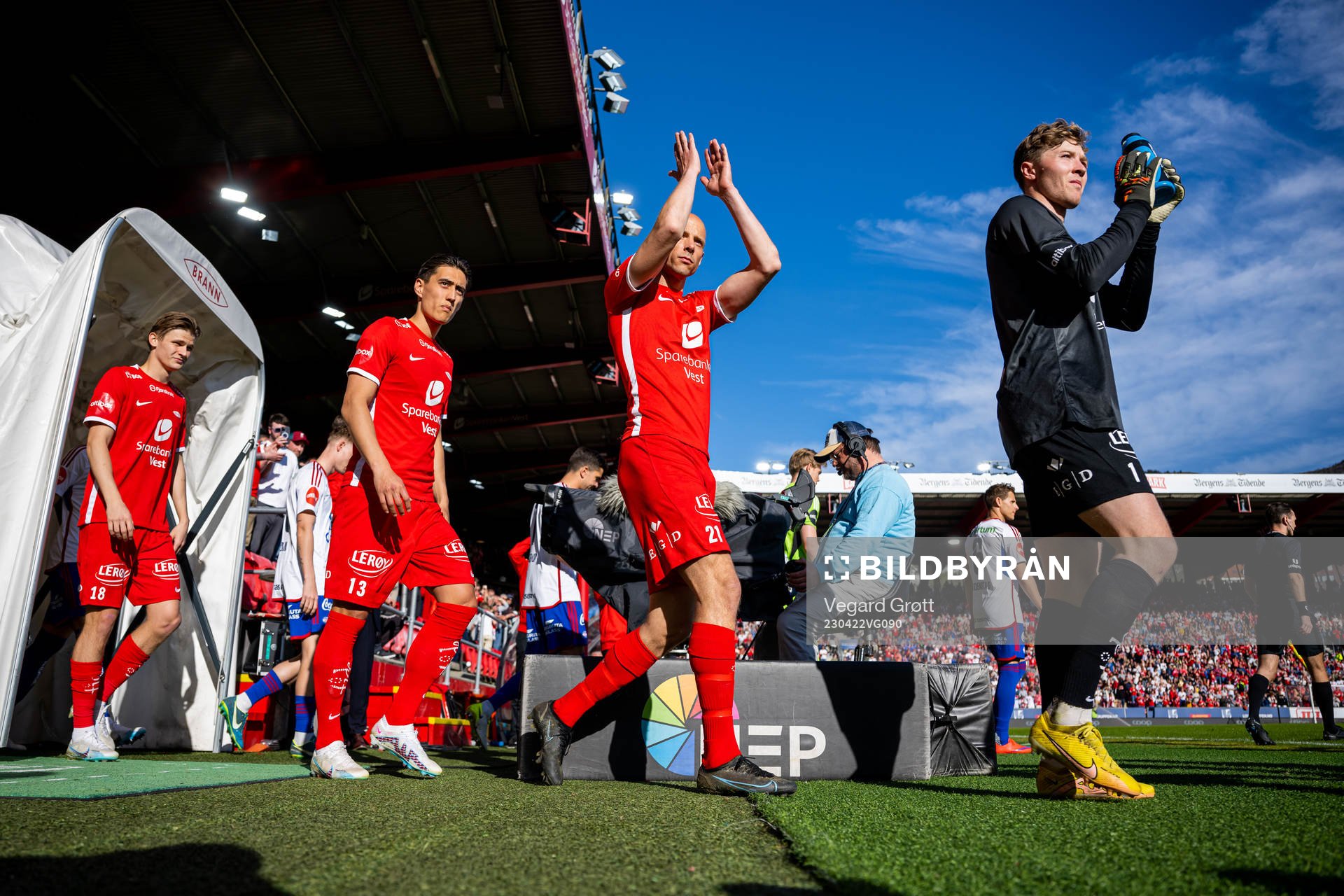 Svenn Crone, Ruben Kristiansen and goalkeeper Mathias