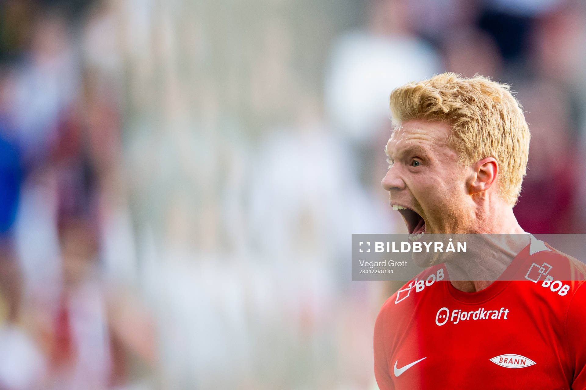Sivert Heltne Nilsen of Brann celebrates
