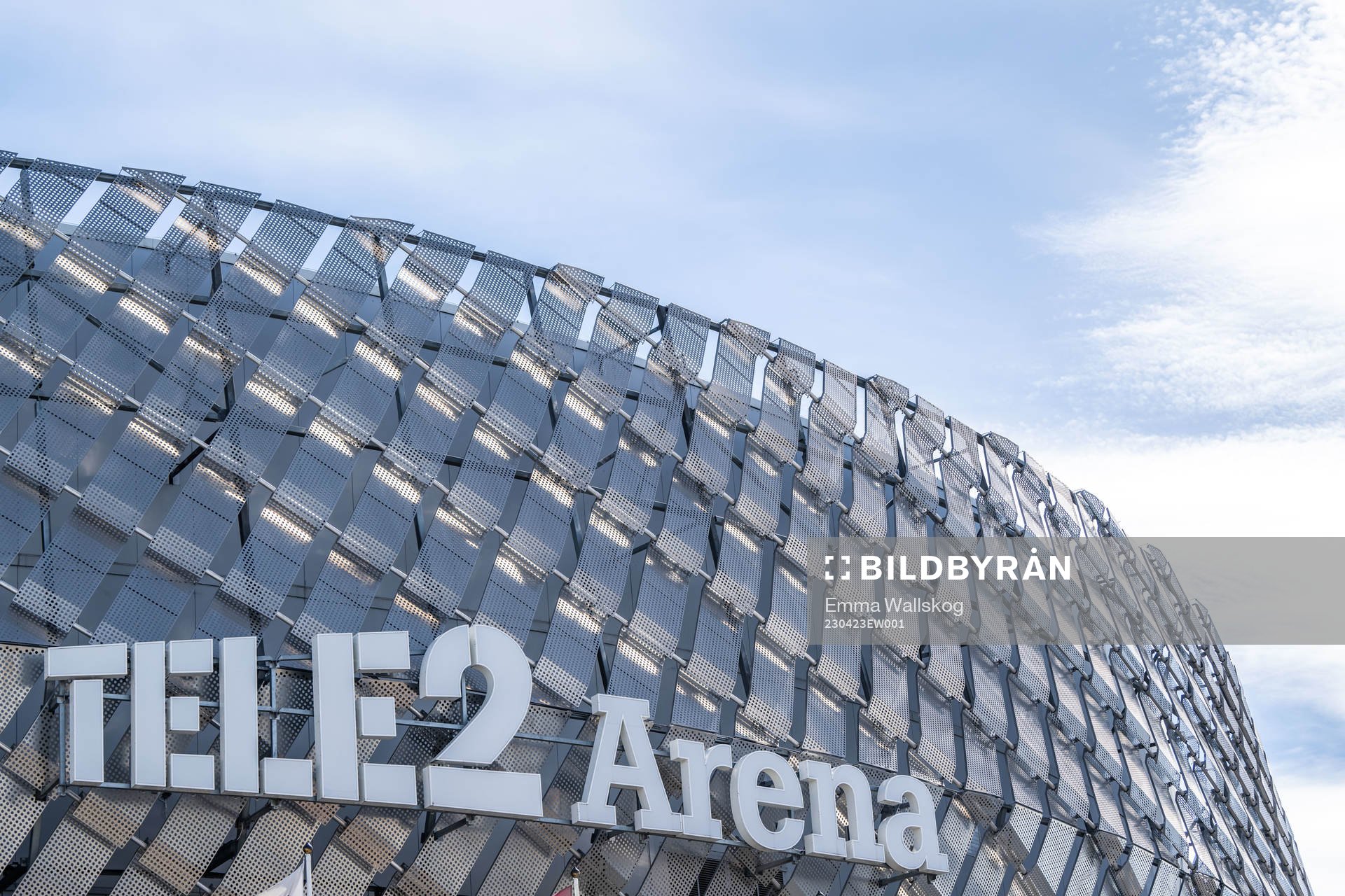 Exteriör av Tele2 Arena