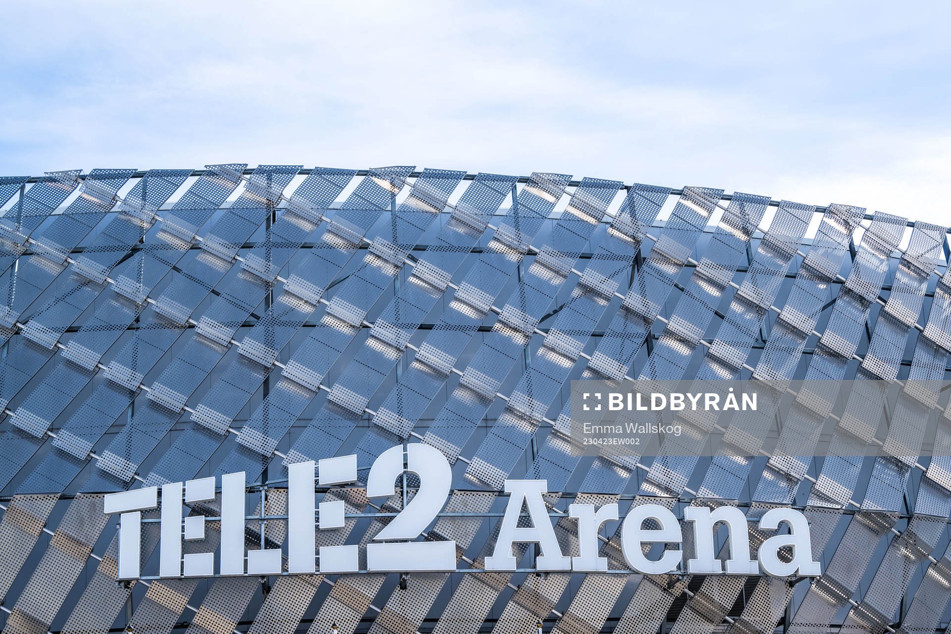Exteriör av Tele2 Arena