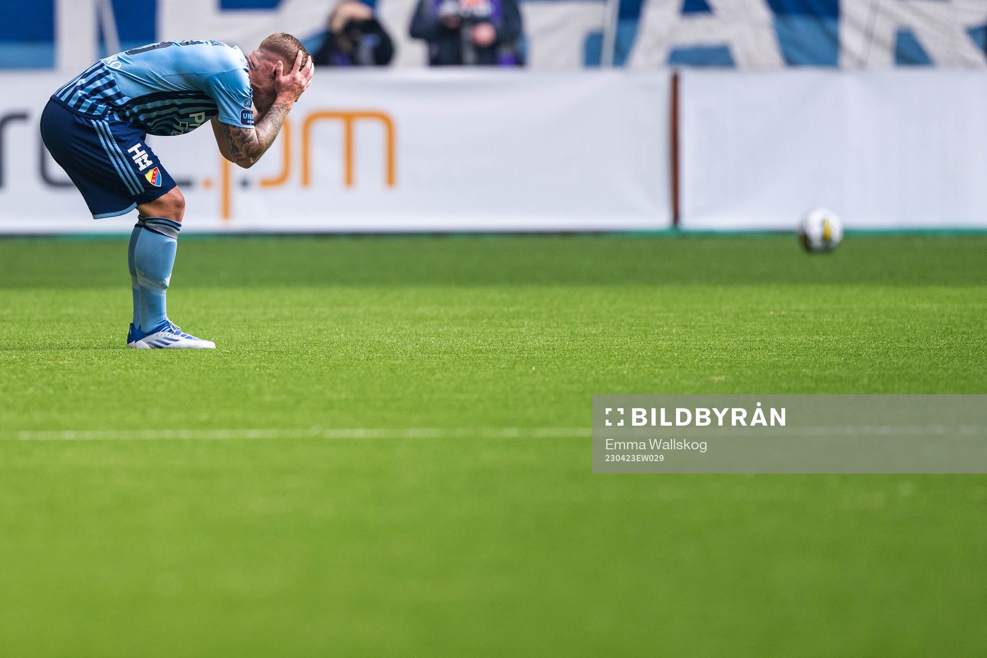 Djurgårdens Victor Edvardsen reagerar