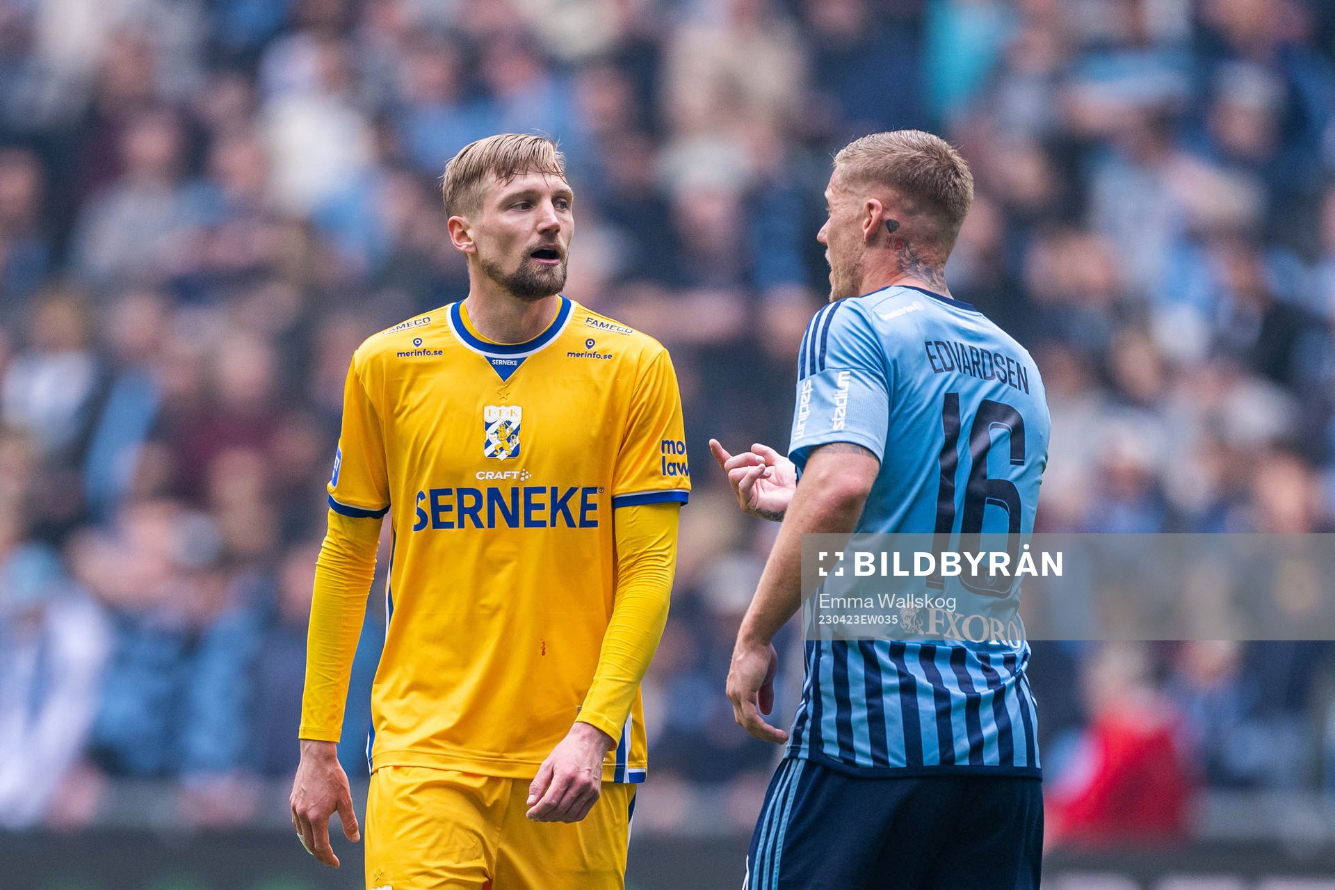 IFK Göteborgs Sebastian Eriksson och Djurgårdens Victor