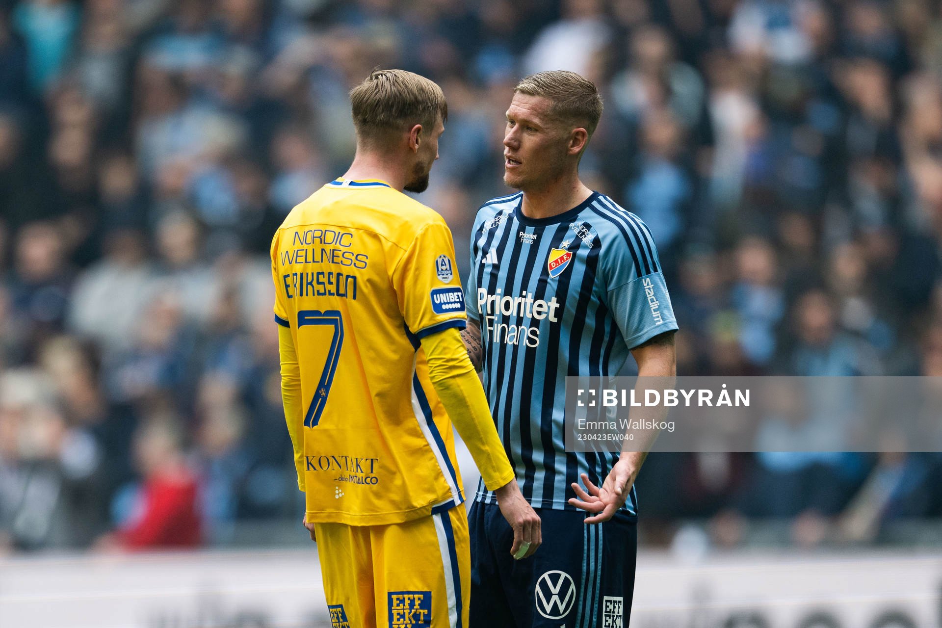 IFK Göteborgs Sebastian Eriksson och Djurgårdens Victor
