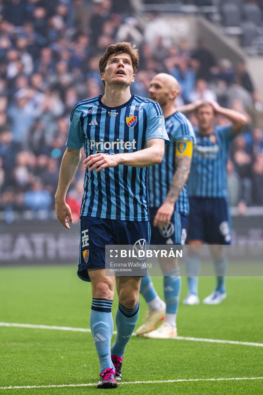 Djurgårdens Oliver Berg deppar