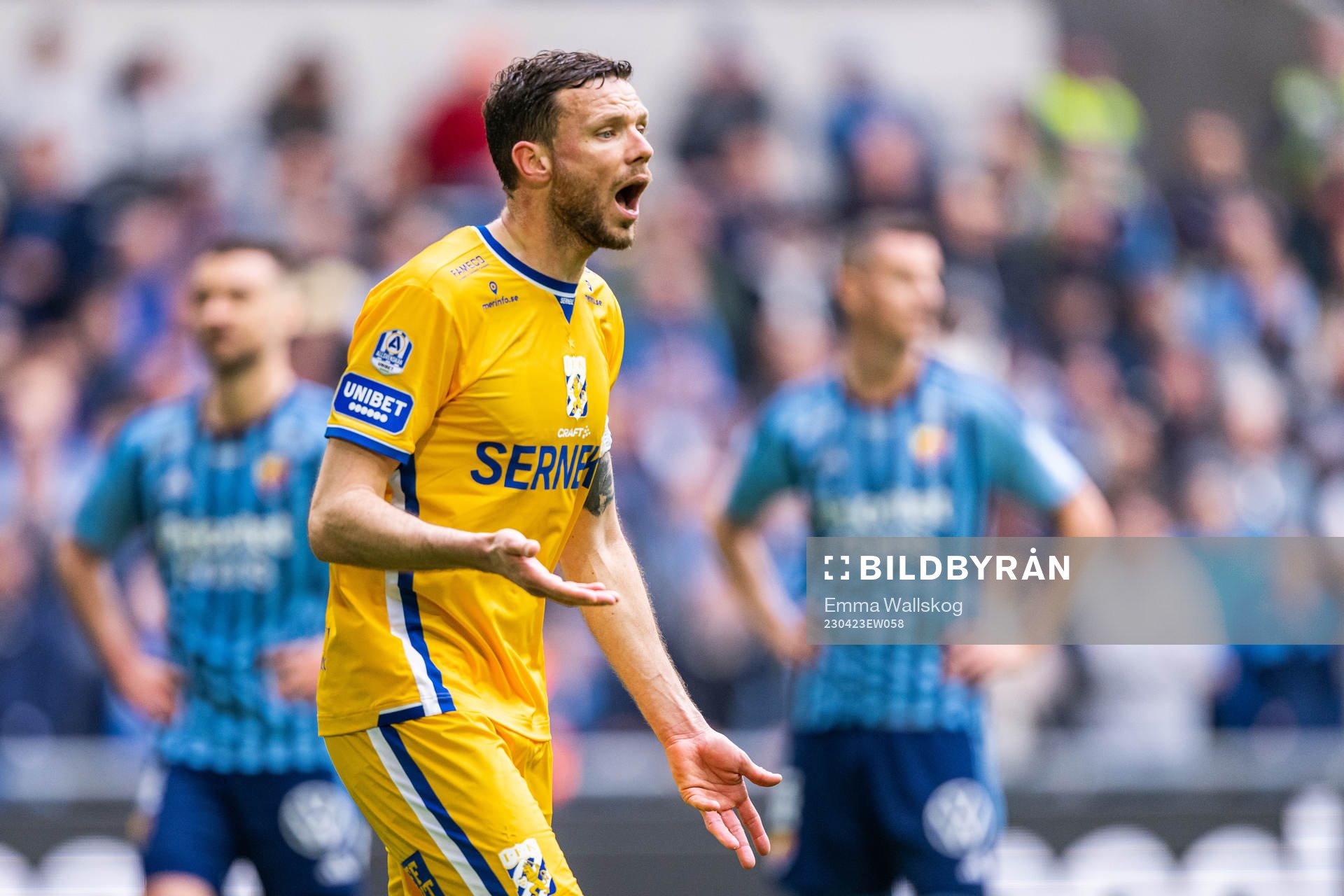 IFK Göteborgs Marcus Berg reagerar