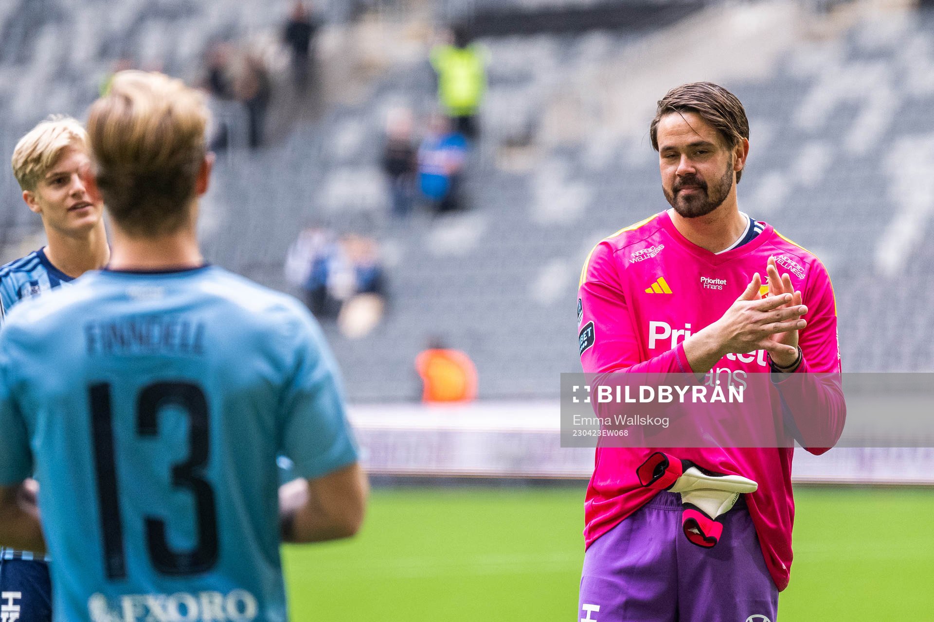 Djurgårdens målvakt Tommi Vaiho jublar