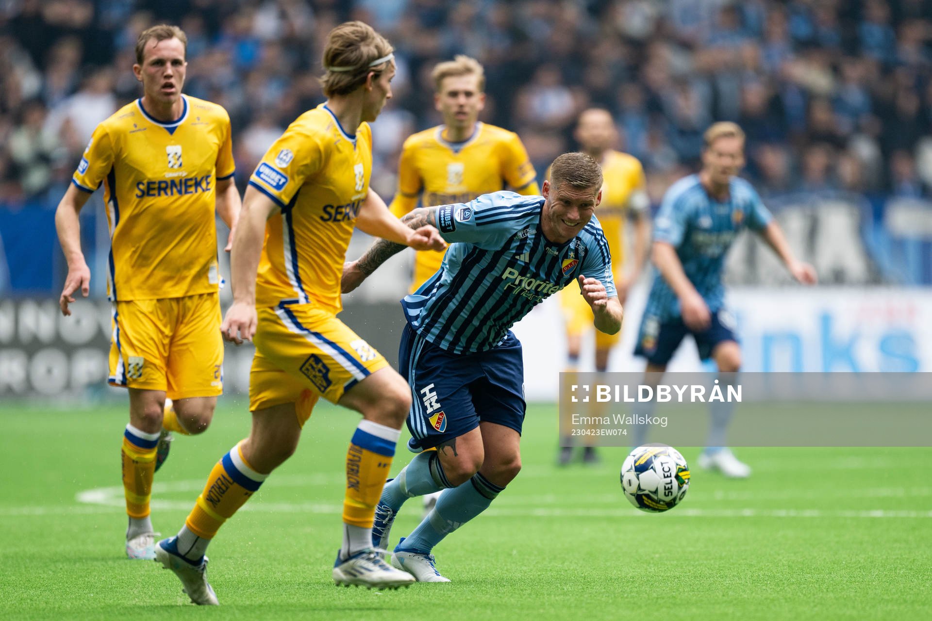 IFK Göteborgs Johan Bångsbo och Djurgårdens Victor