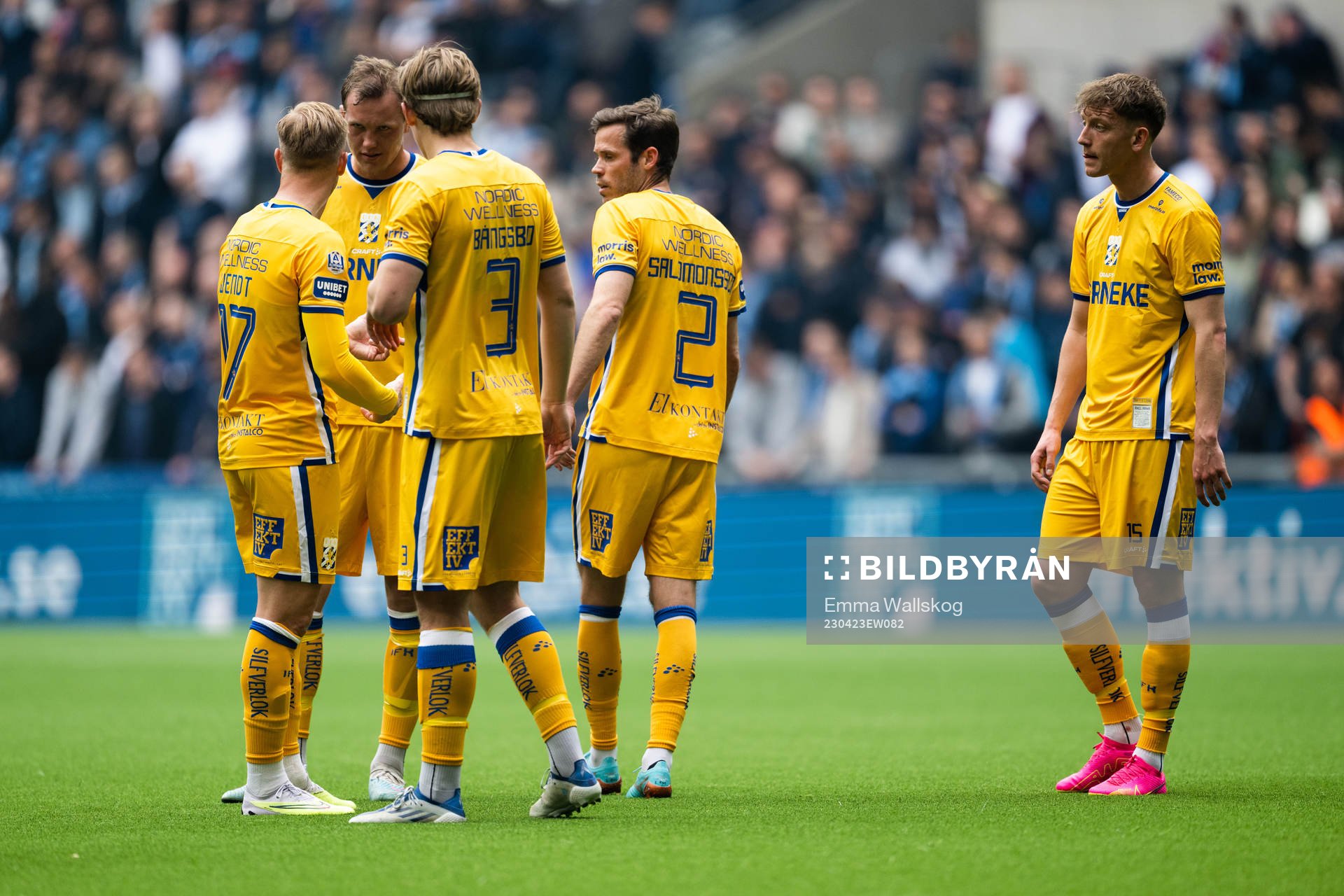 IFK Göteborgs Oscar Wendt, Adam Carlén, Johan Bångsbo,