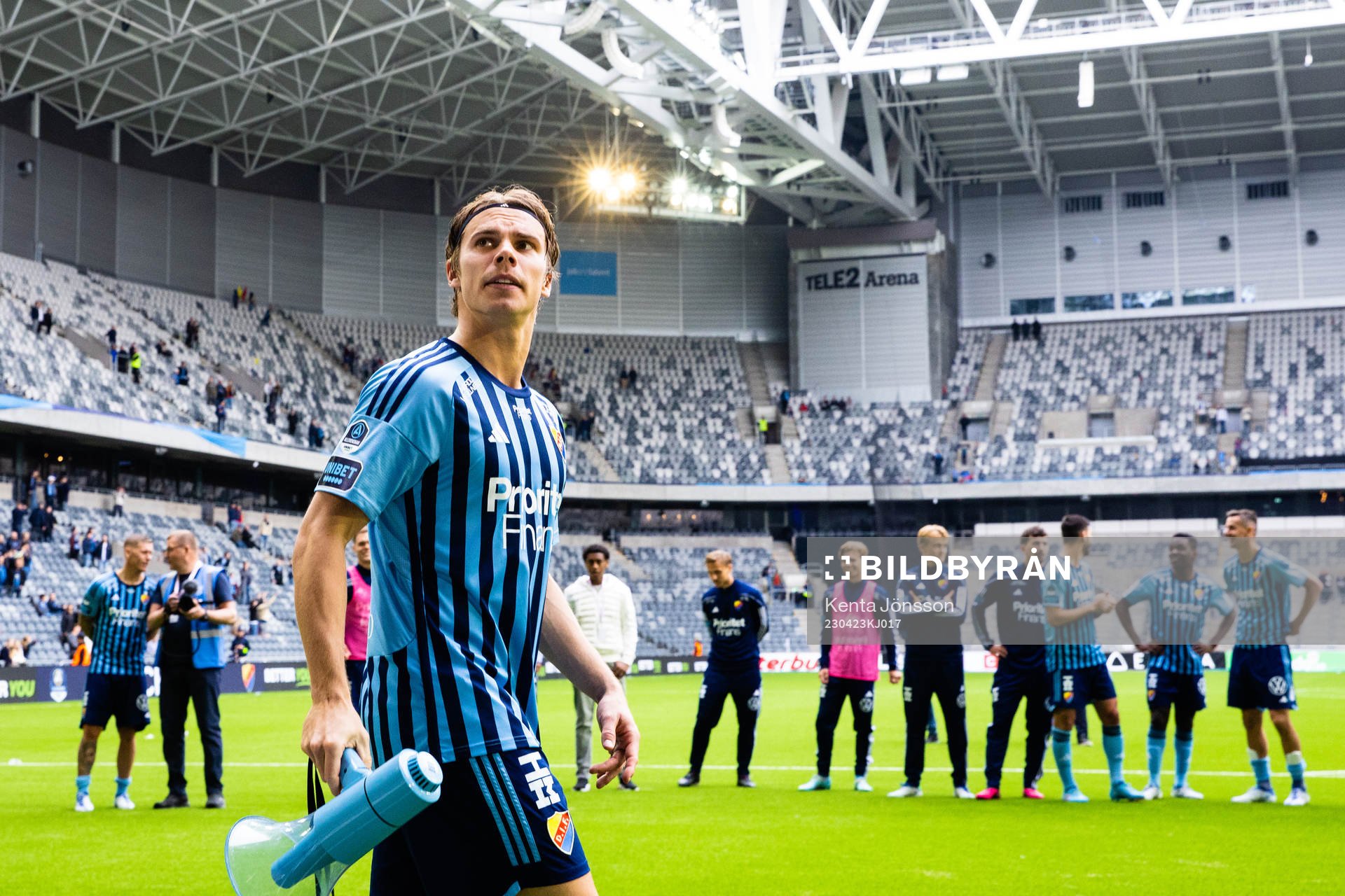 Djurgårdens Elias Andersson jublar