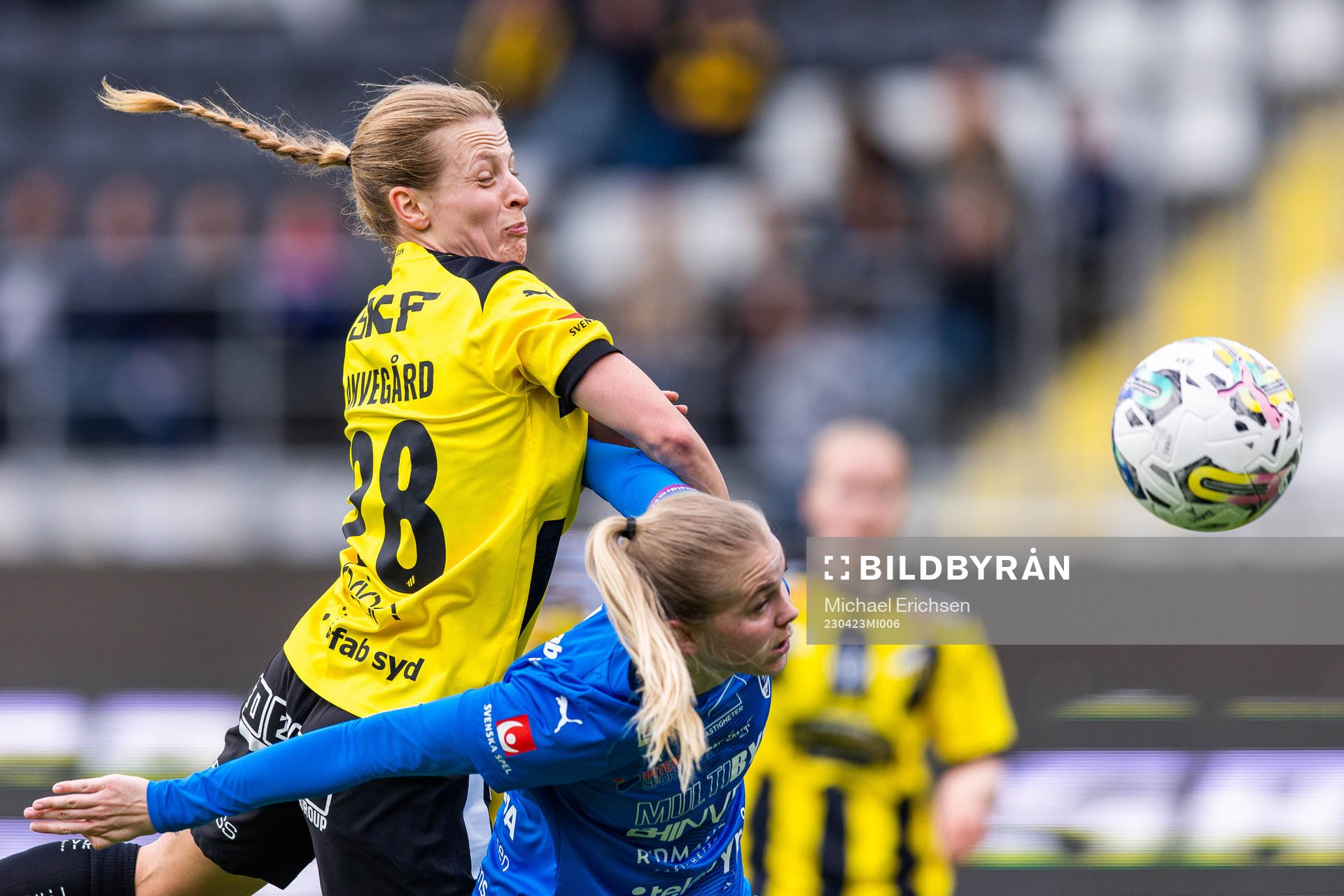 Häckens Anna Anvegård och Kalmars Amanda Persson