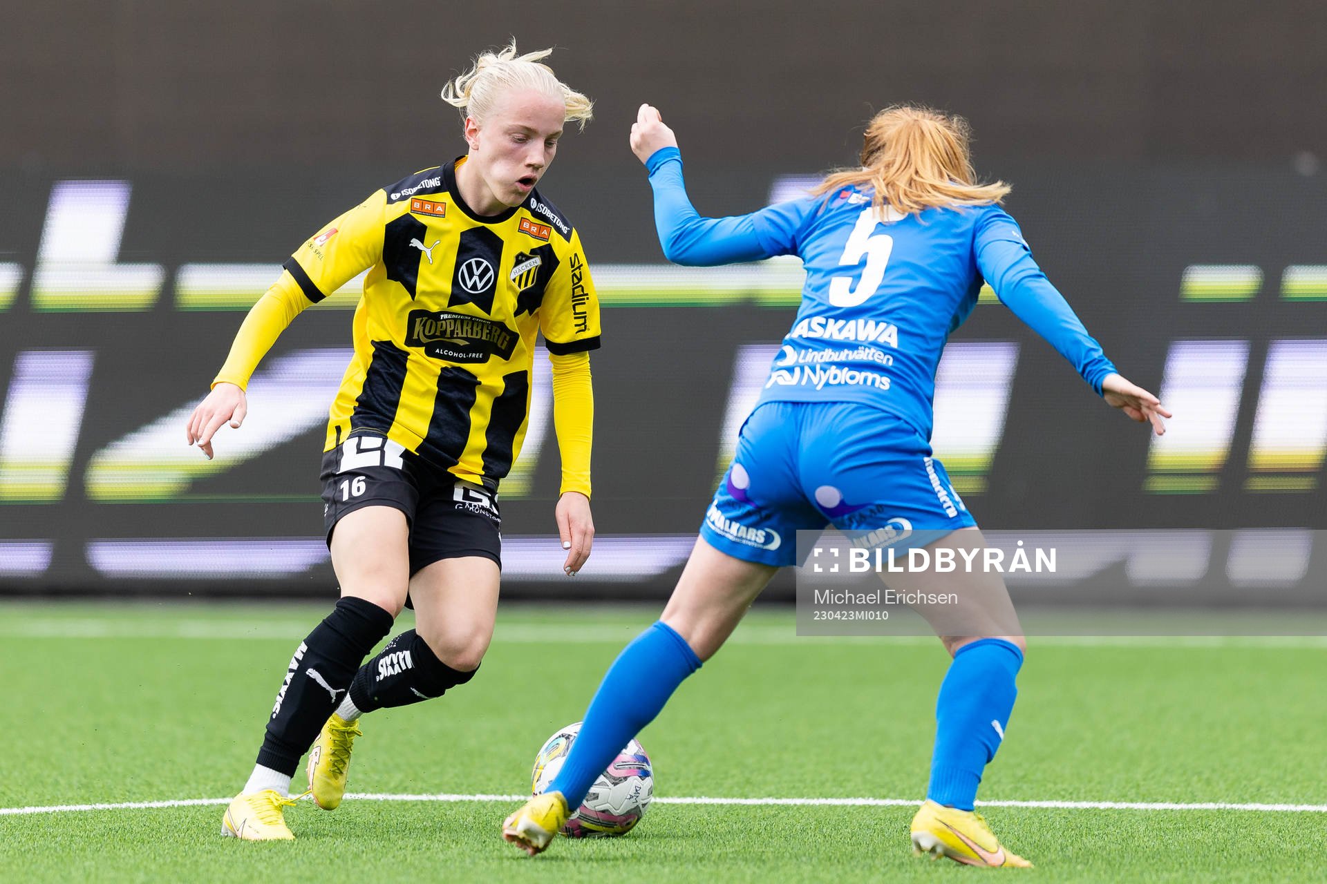 Häckens Anna Sandberg och Kalmars Vera Andersson