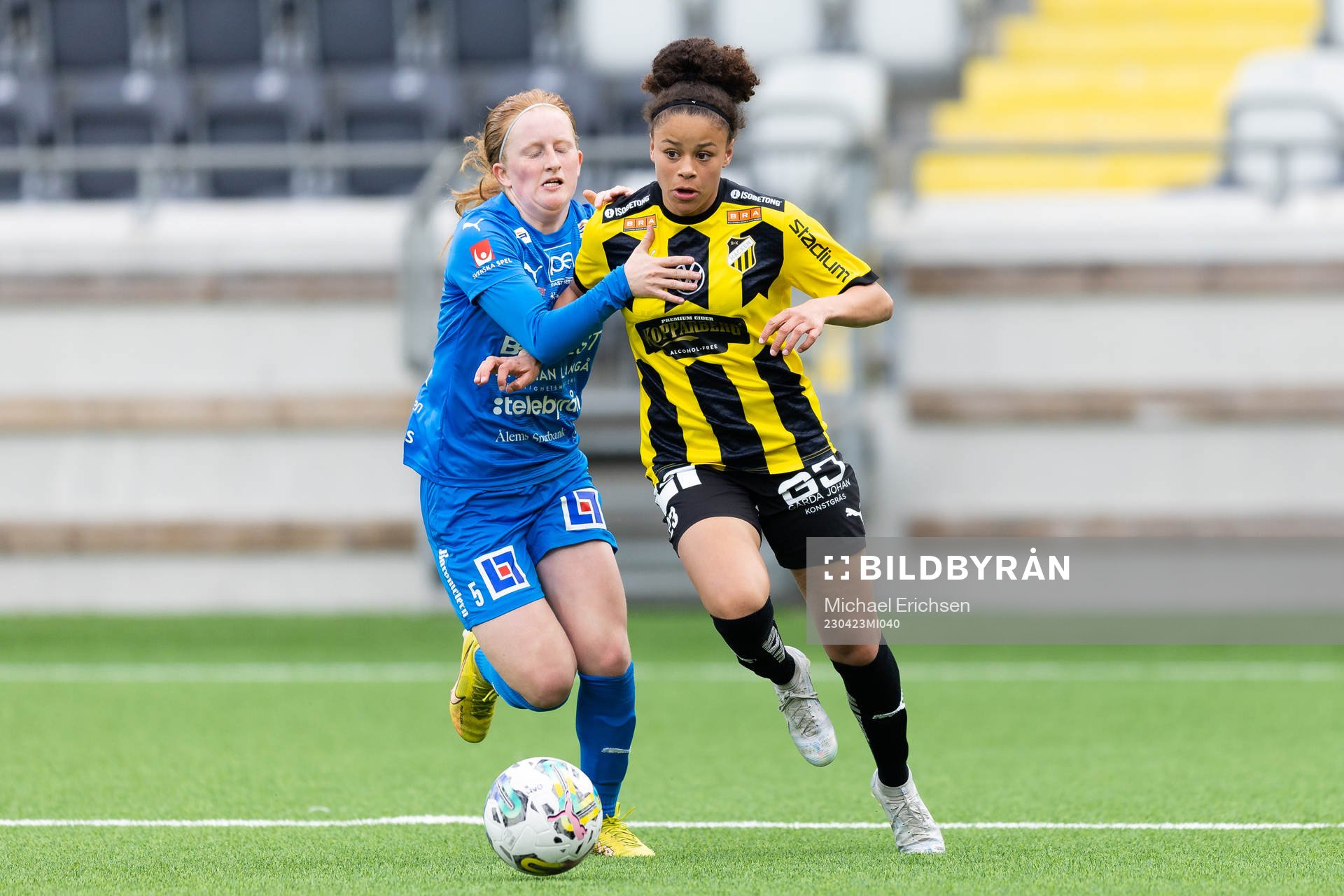 Kalmars Vera Andersson och Häckens Felicia Schröder
