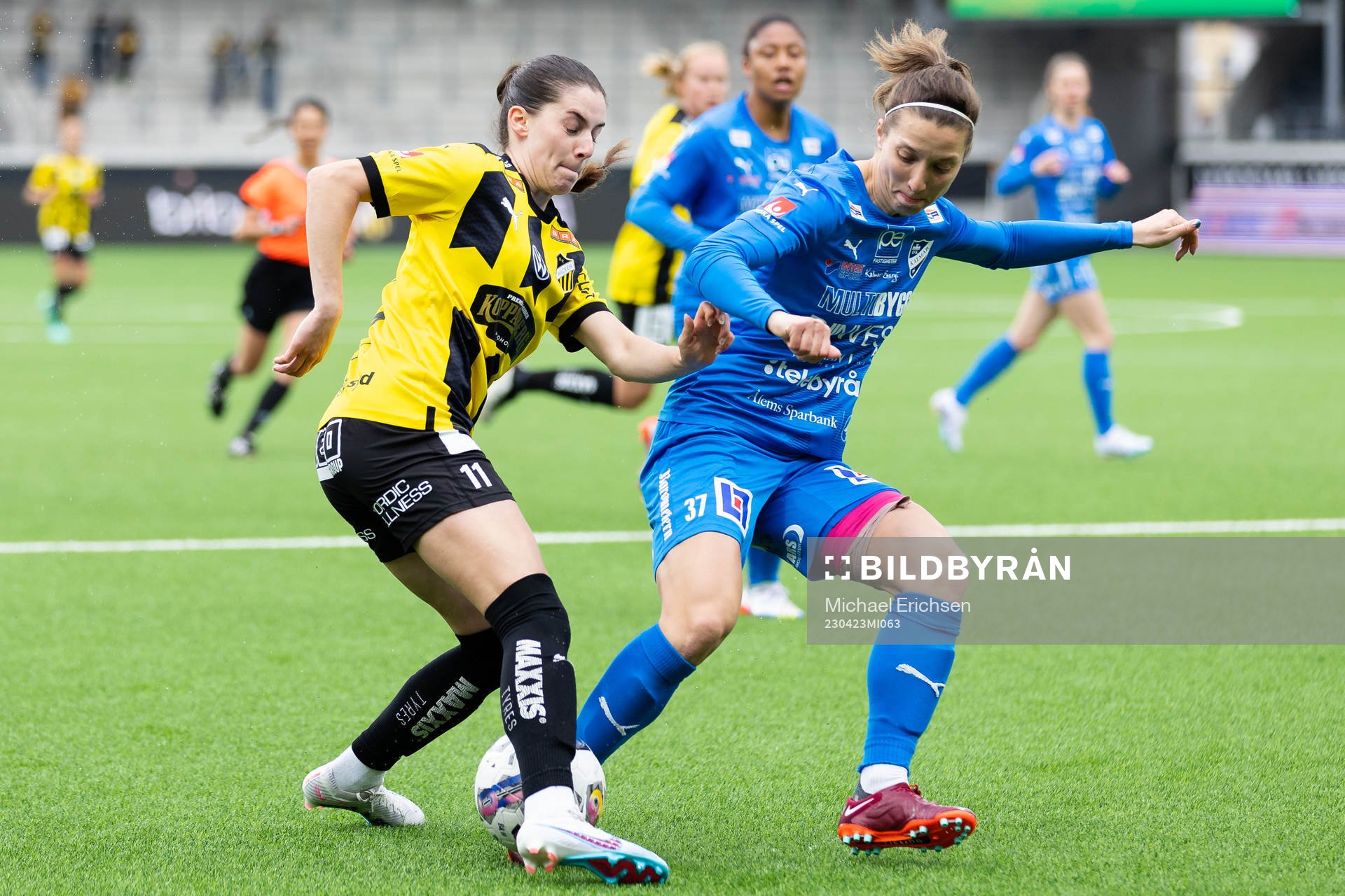 Häckens Clarissa Larisey och Kalmars Patricia Fischerova