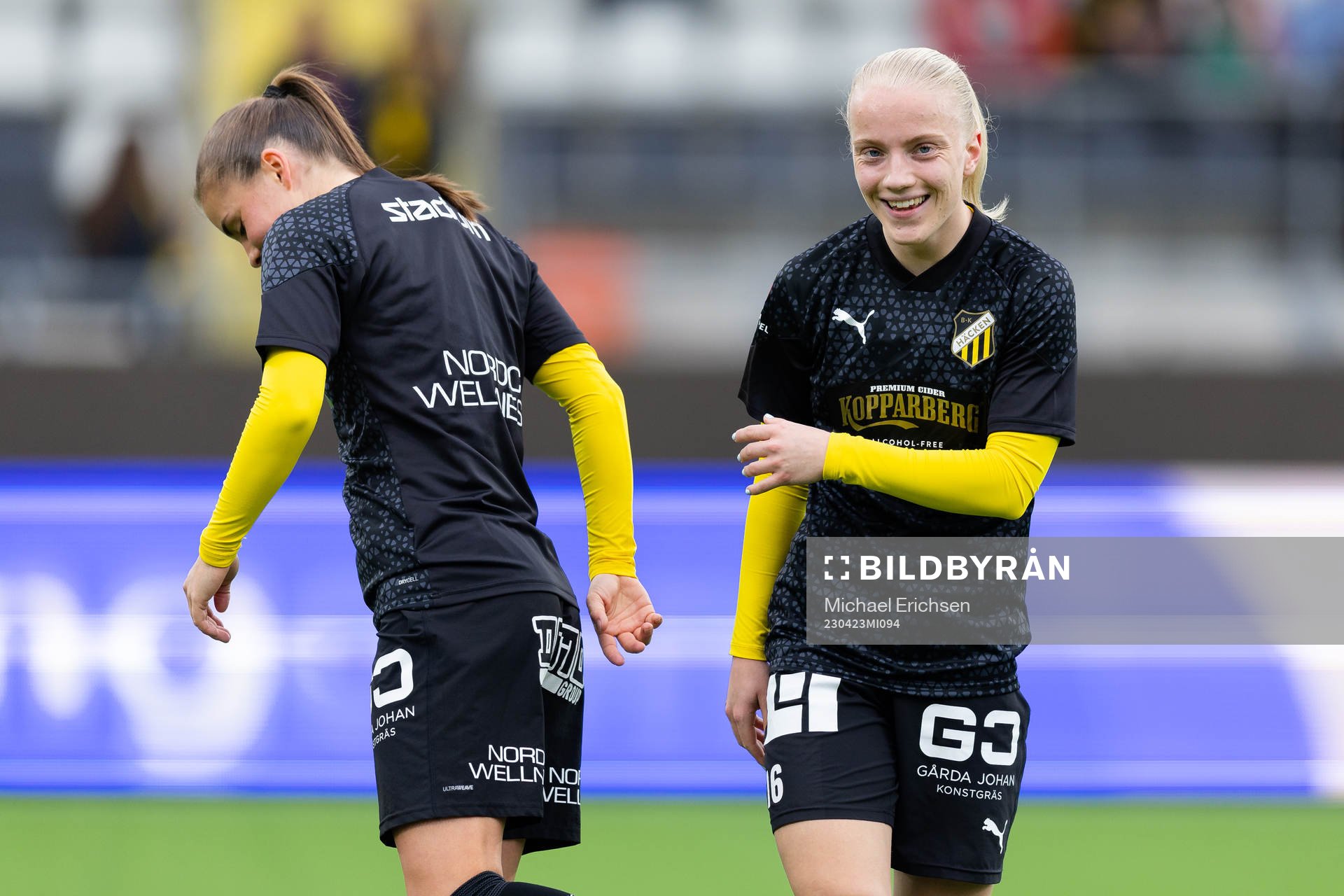 Häckens Hanna Wijk och Anna Sandberg