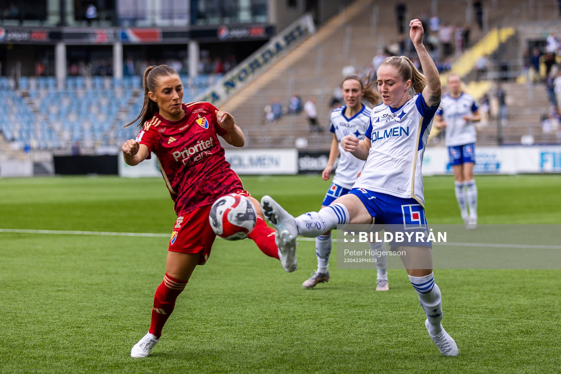 Djurgårdens Tilde Lindwall och IFK Norrköpings Sabina