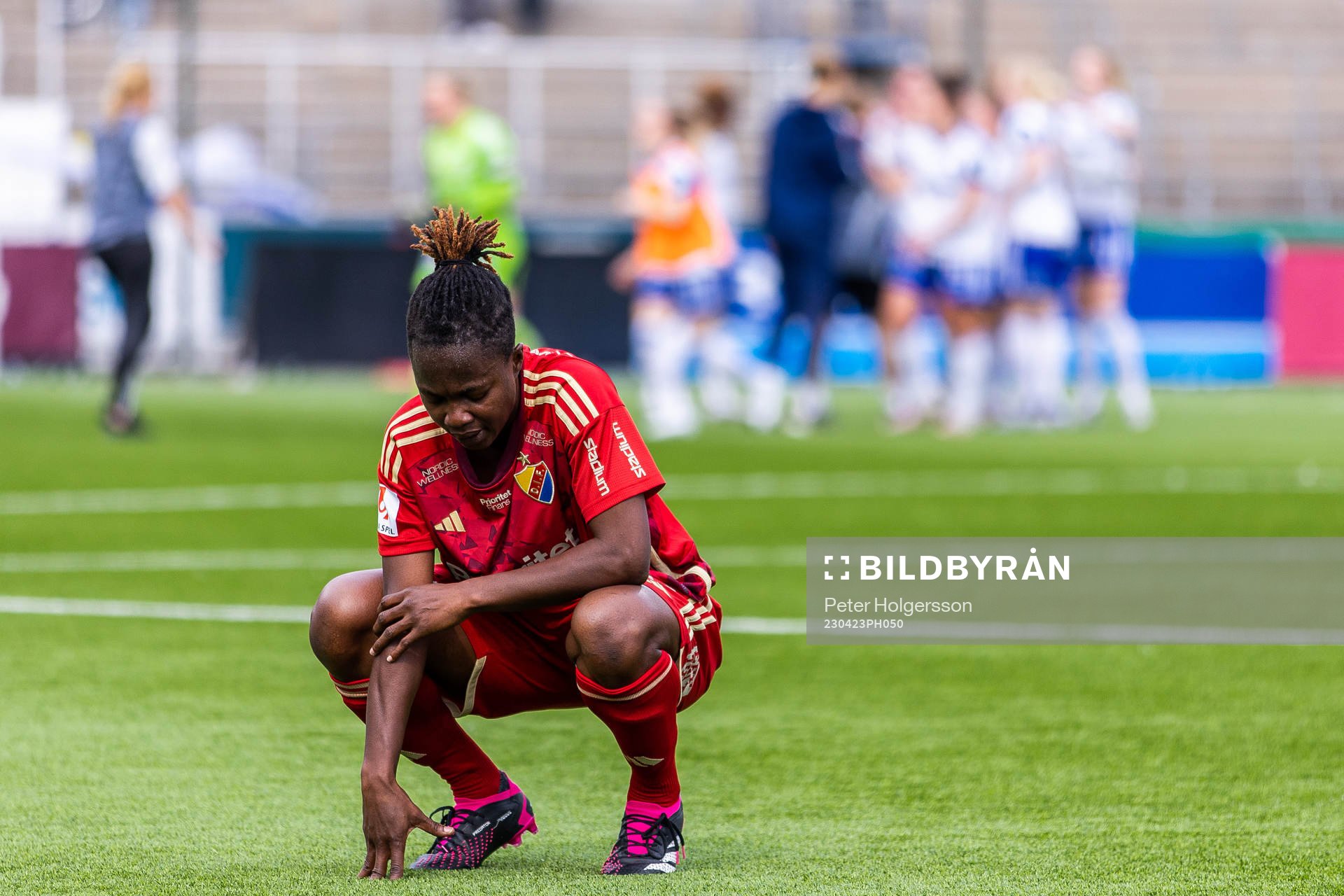 Djurgårdens Portia Boakye deppar
