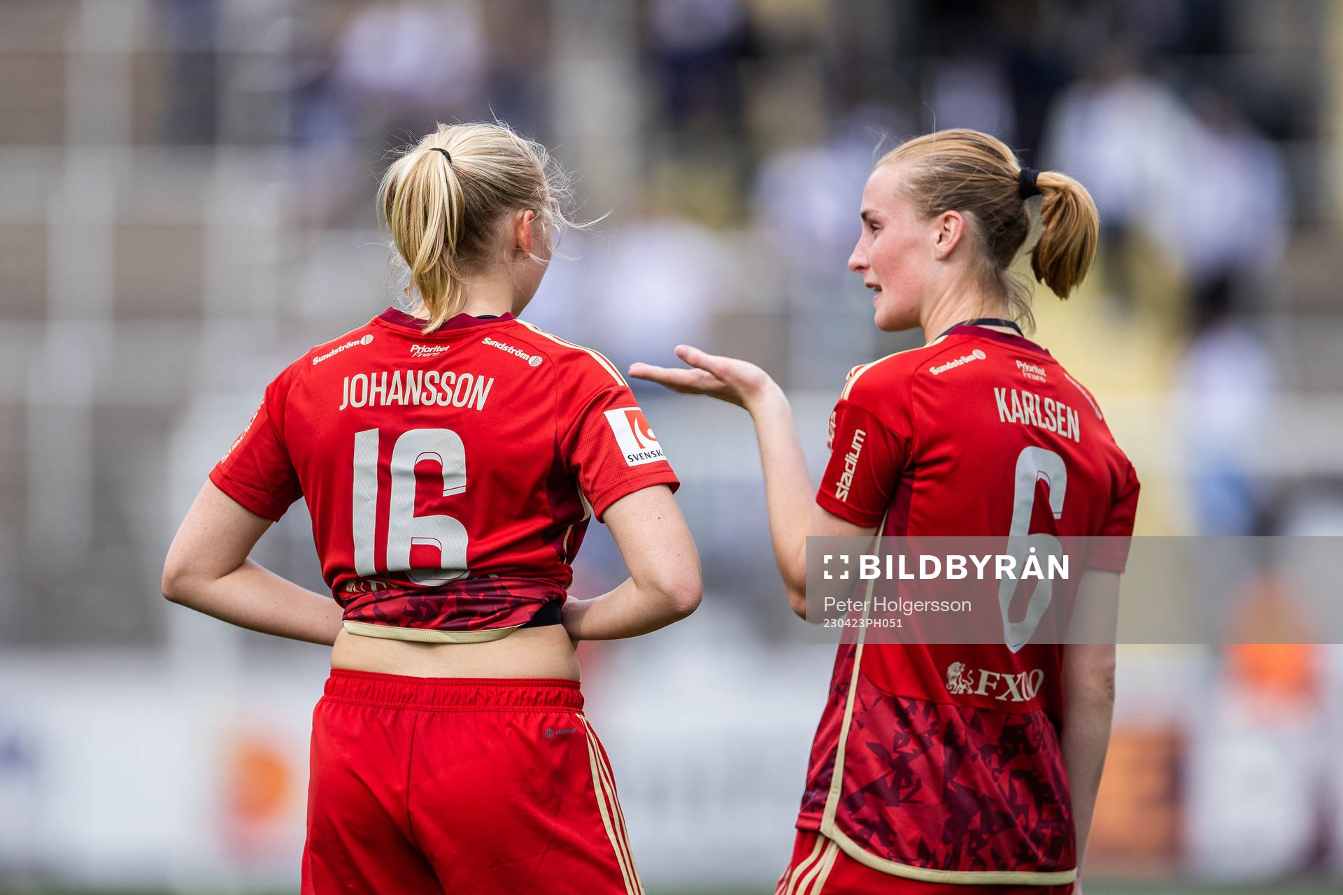 Djurgårdens Stinalisa Johansson och Kamilla Lilhammer