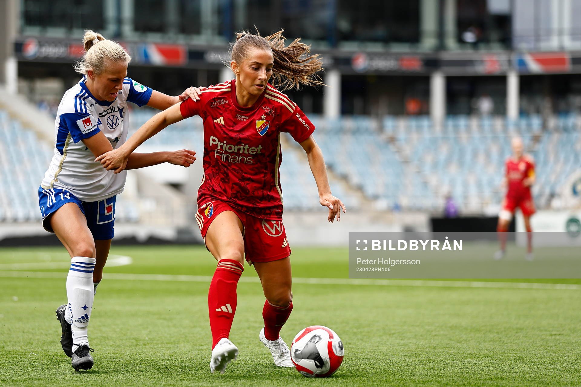 Djurgårdens Tilde Lindwall och IFK Norrköpings Elsa