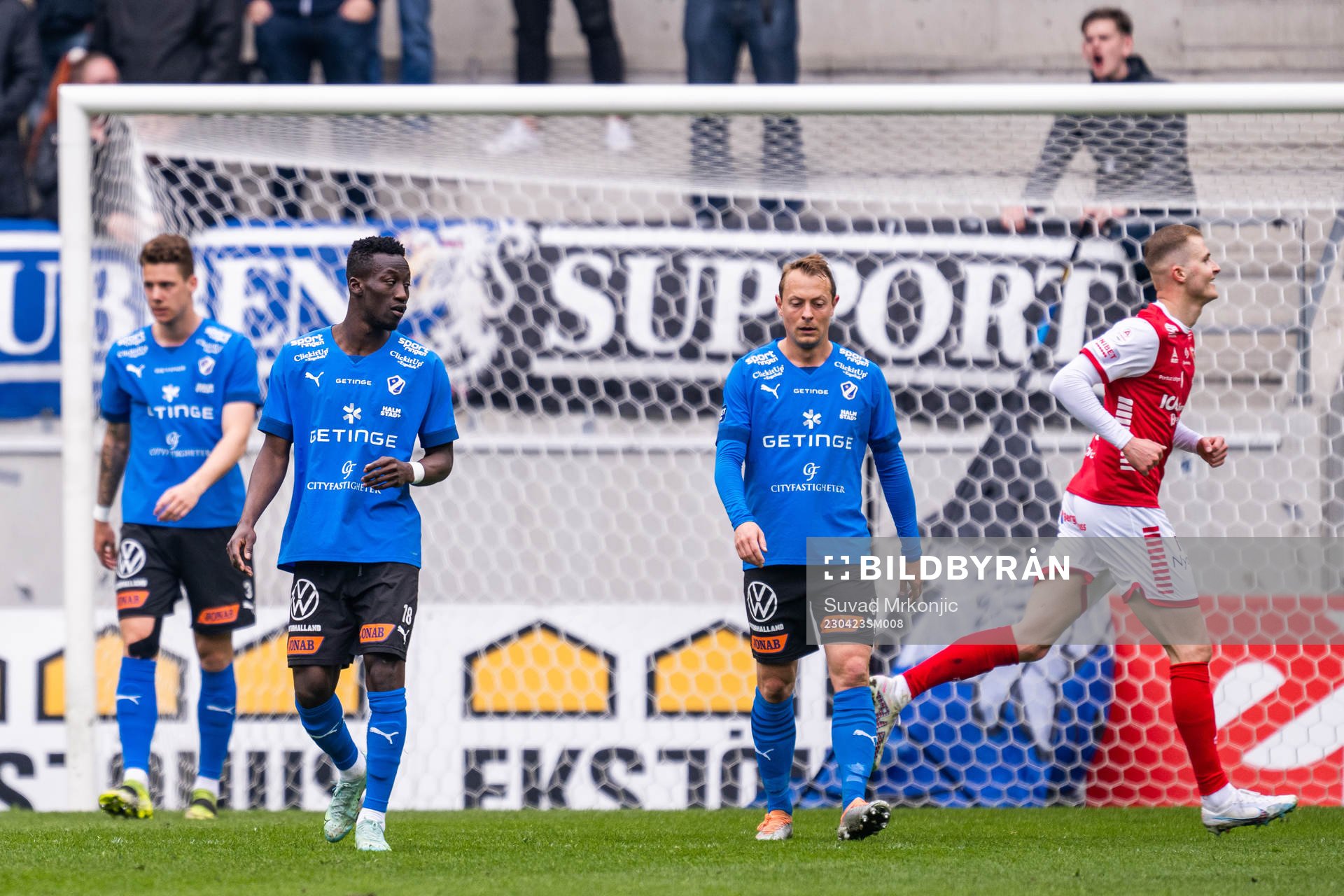 Halmstads Naeem Mohammed och Joel Allansson deppar