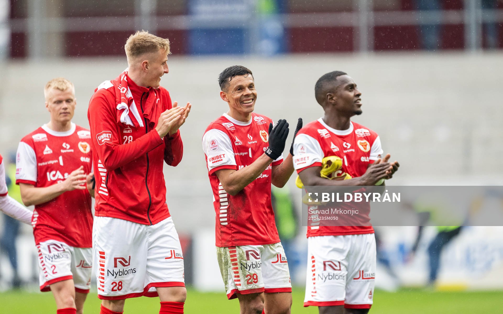 Kalmars Elias Olsson, Romario Pereira Sipiao och Nahom