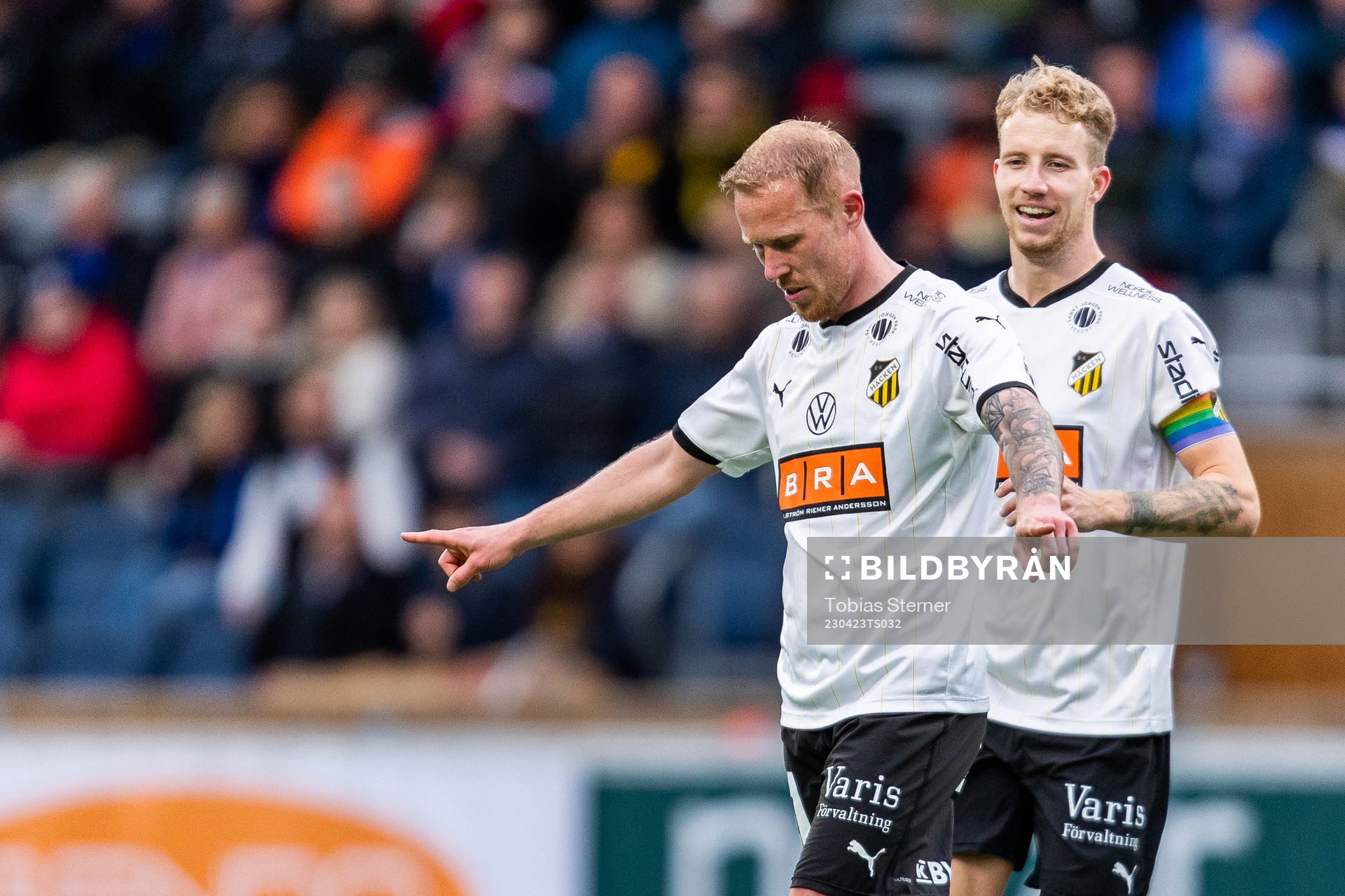 Häckens Mikkel Rygaard Jensen jublar