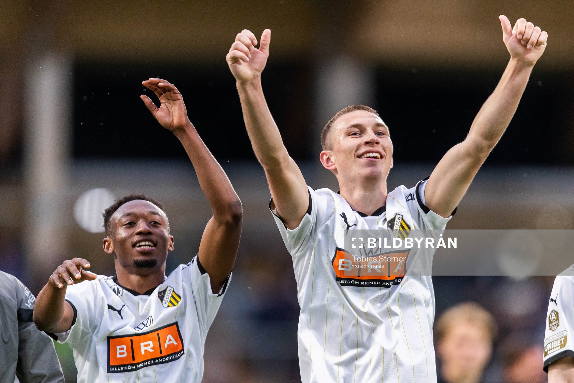 Häckens Benie Adama Traore och Kristoffer Lund Hansen