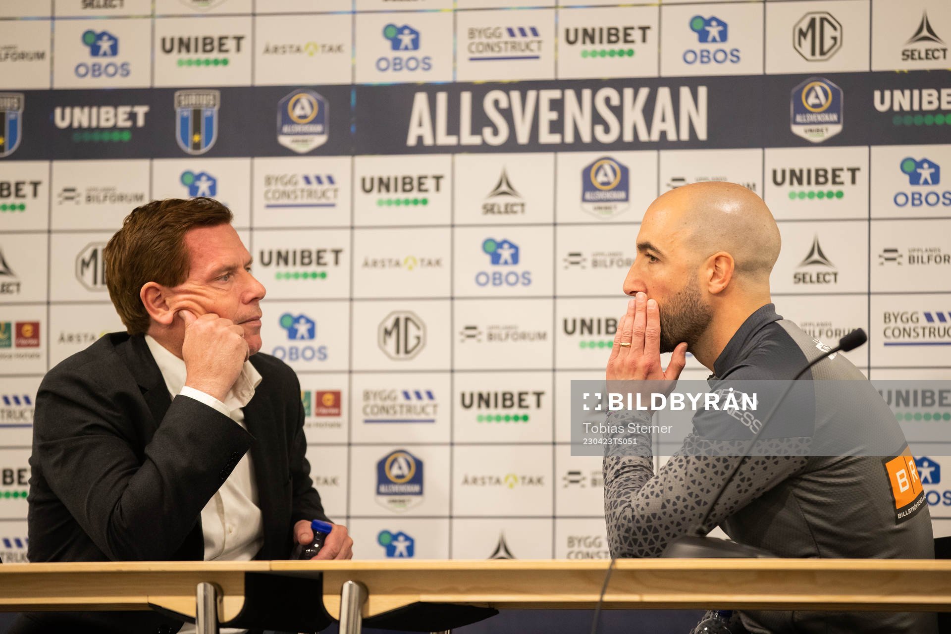 Sirius tränare Christer Mattiasson och Häckens