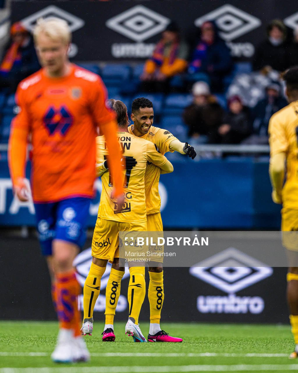 Amahl Pellegrino of Bodø/Glimt celebrates