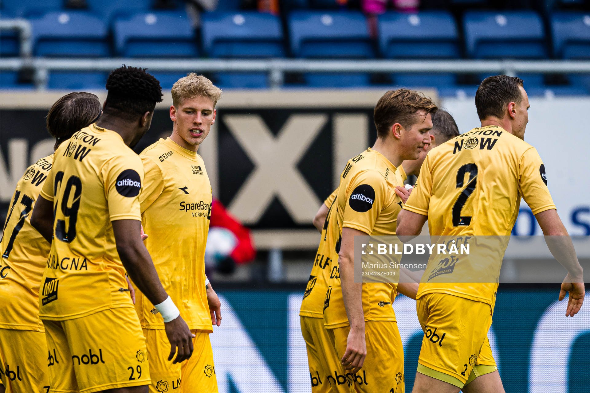 Albert Grønbæk of Bodø/Glimt celebrates
