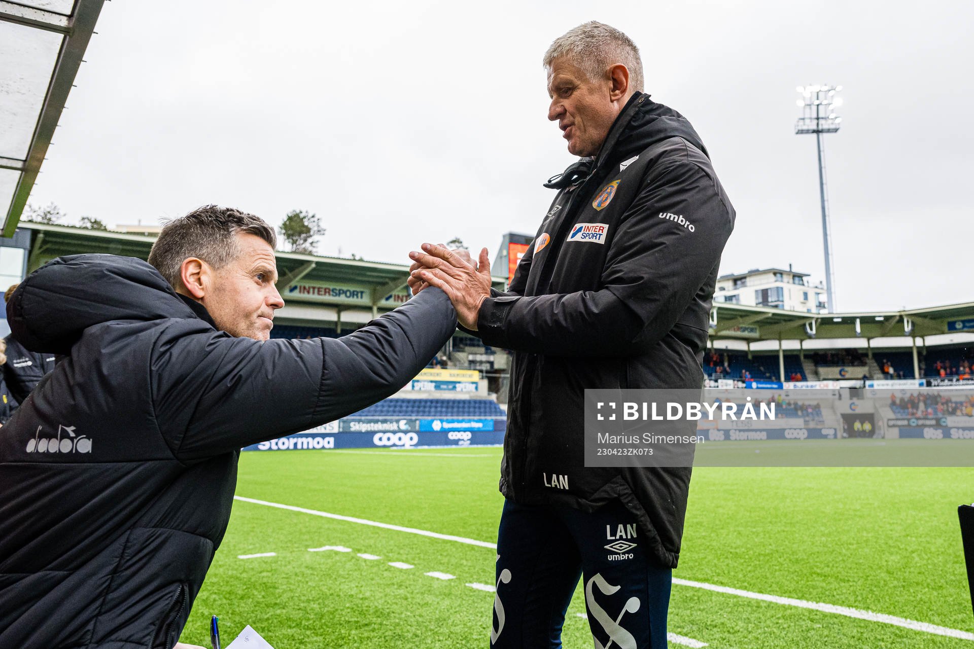 Kjetil Knutsen, head coach of Bodø/Glimt, and Lars Arne