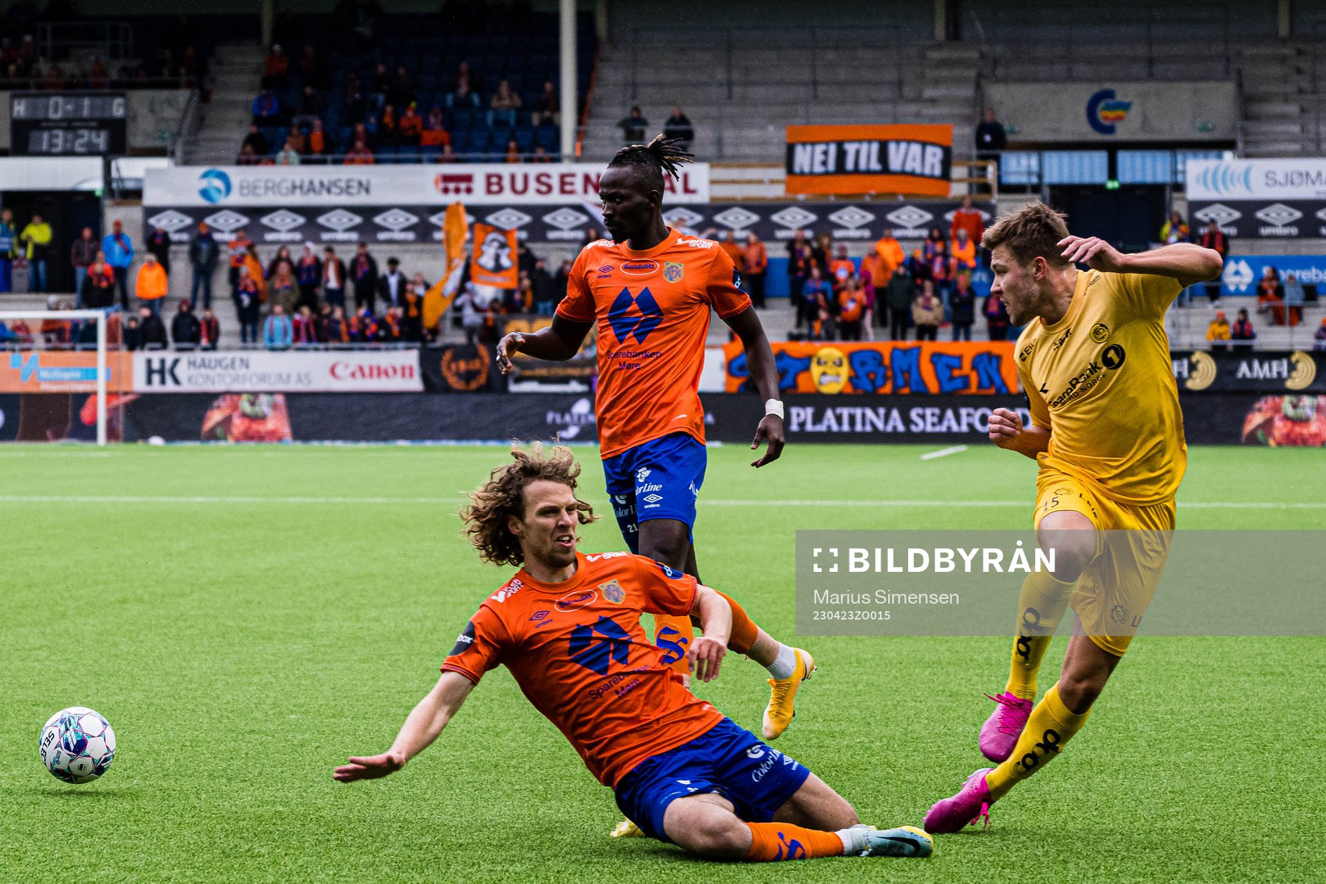 Alexander Munksgaard of Aalesund and Fredrik Bjørkan of