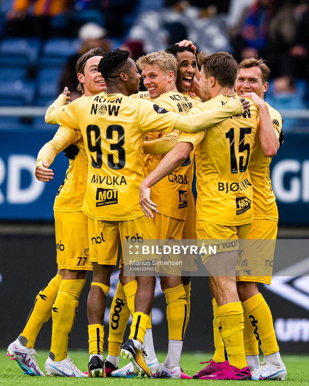 Amahl Pellegrino of Bodø/Glimt celebrates