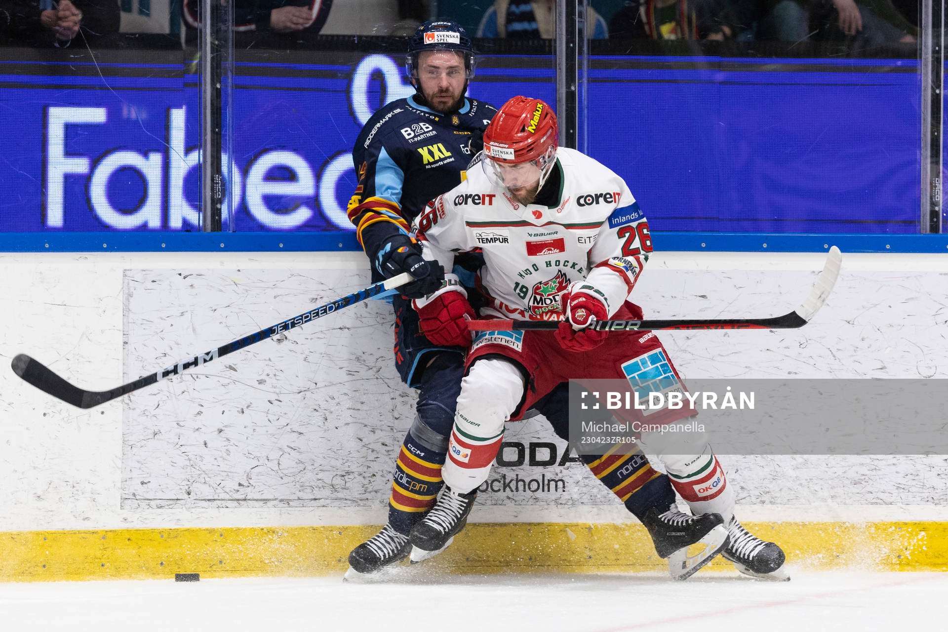 Djurgårdens Marcus Krüger och Modos Emil Wahlberg