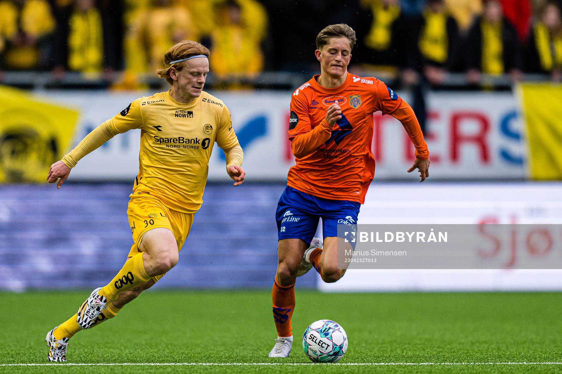 Adam Sørensen of Bodø/Glimt and Kristoffer Strand Ødven