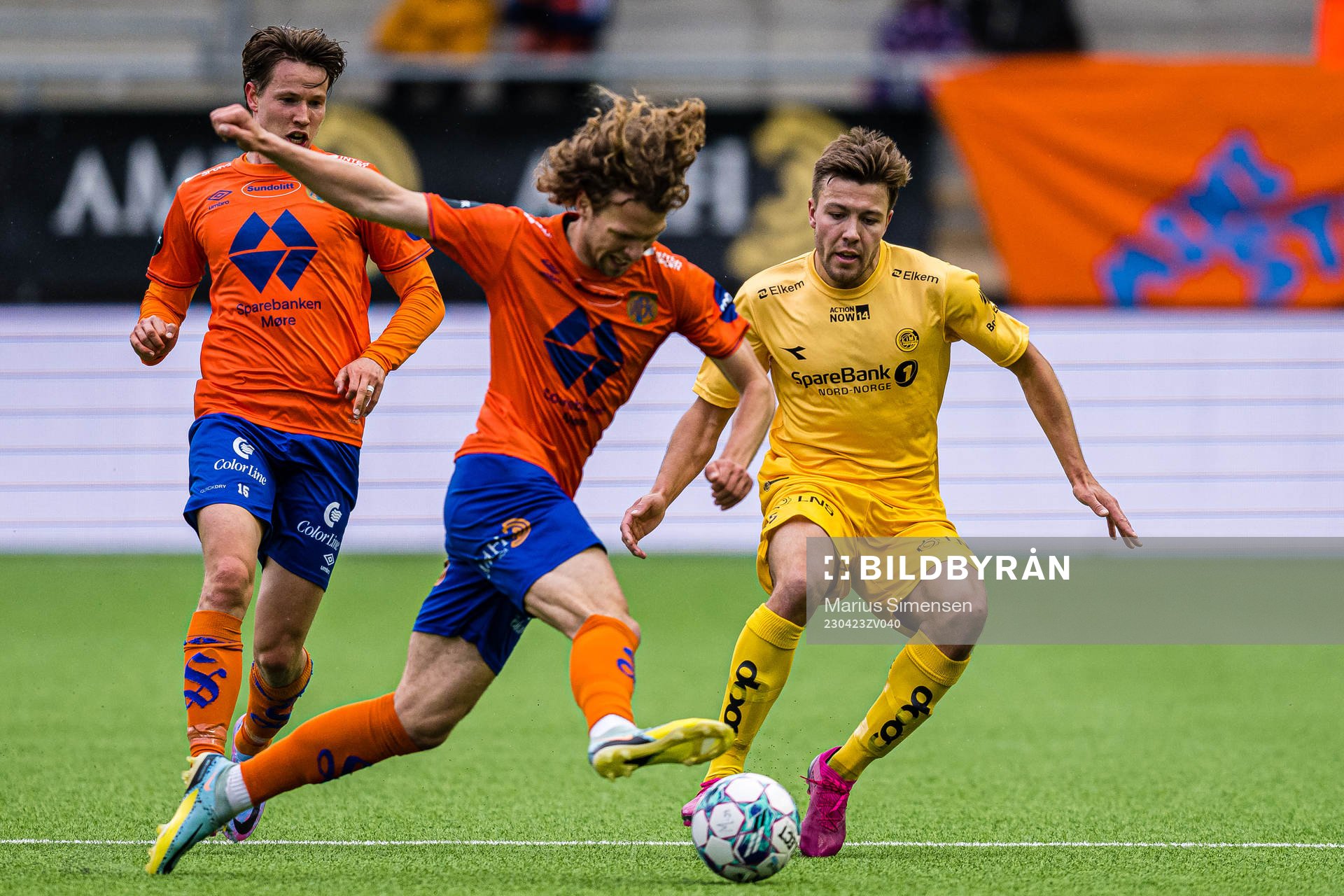Alexander Munksgaard of Aalesund and Fredrik Bjørkan of