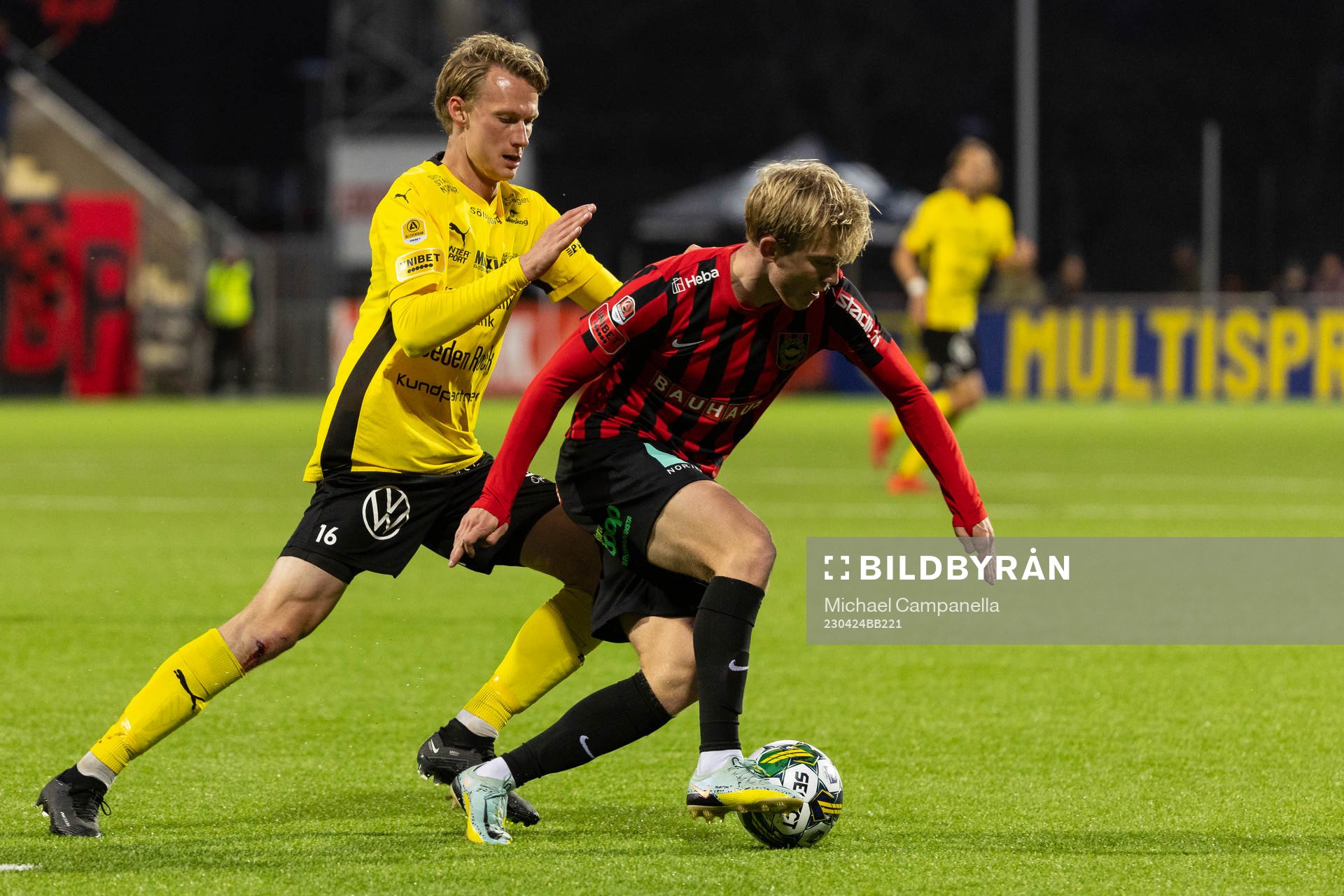 Brommapojkarnas Alexander Jensen och Mjällbys Alexander