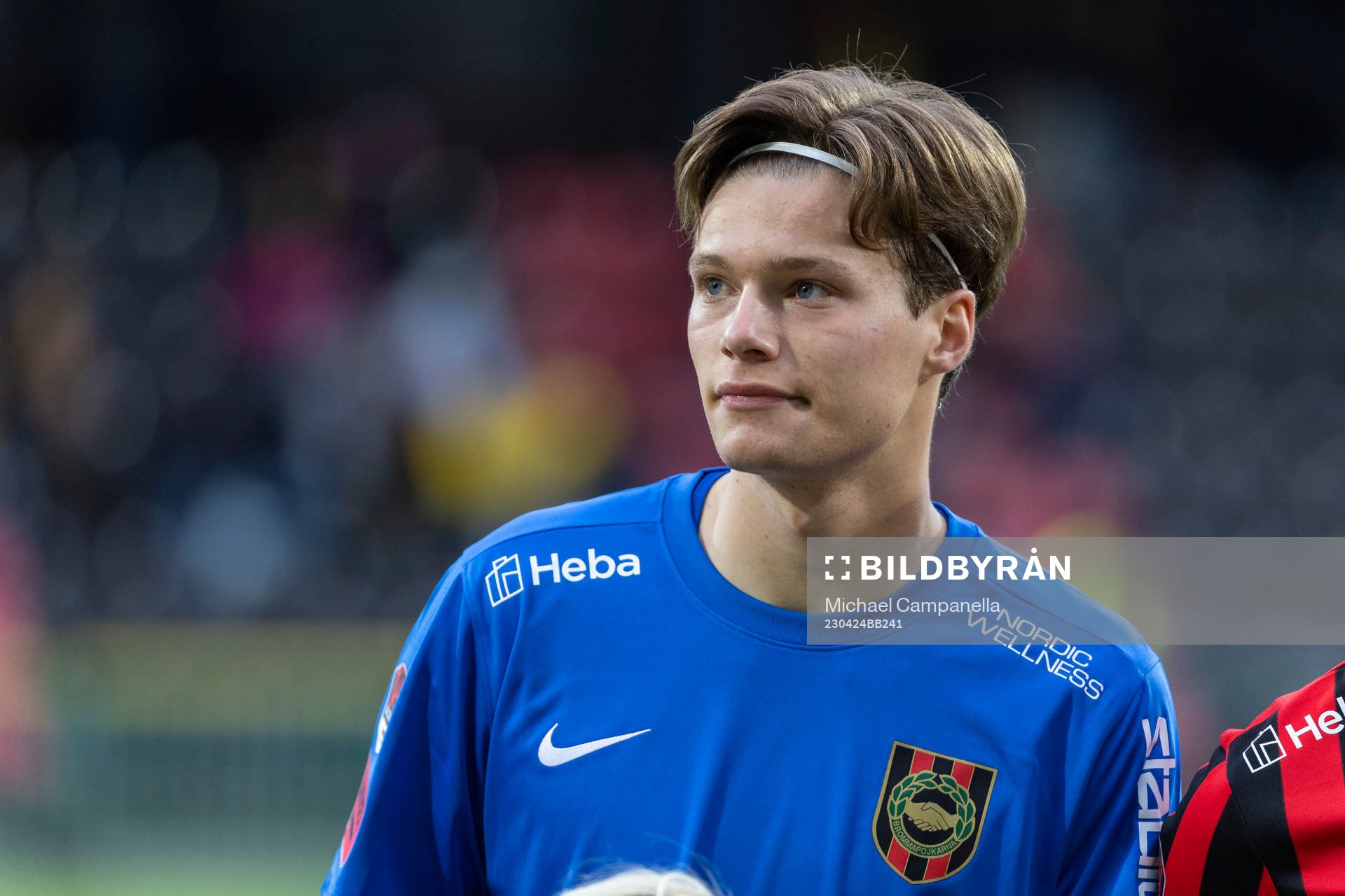 Brommapojkarnas målvakt Filip Sidklev