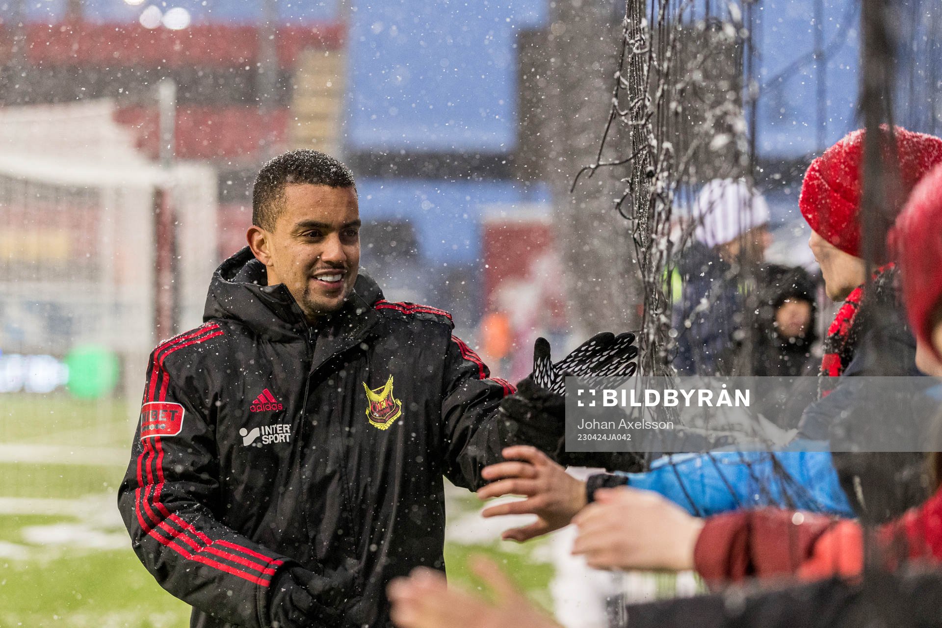 Östersunds Erick Brendon Pinheiro da Silva jublar med