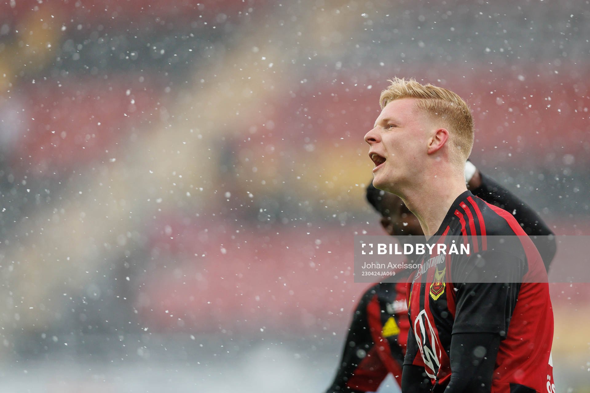 Östersunds Malcolm Stolt  jublar