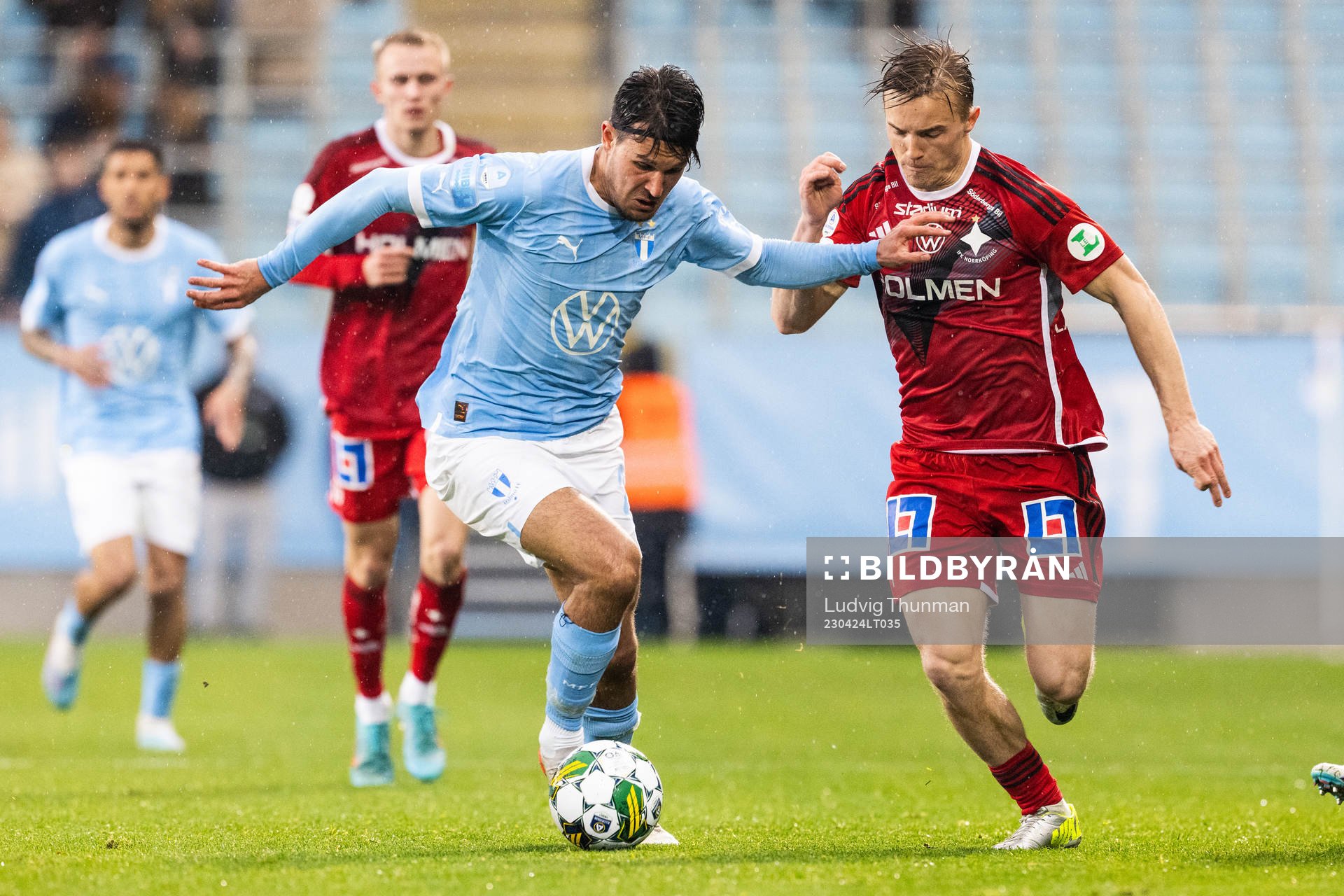 Malmö FFs Stefano Vecchia och IFK Norrköpings Jacob