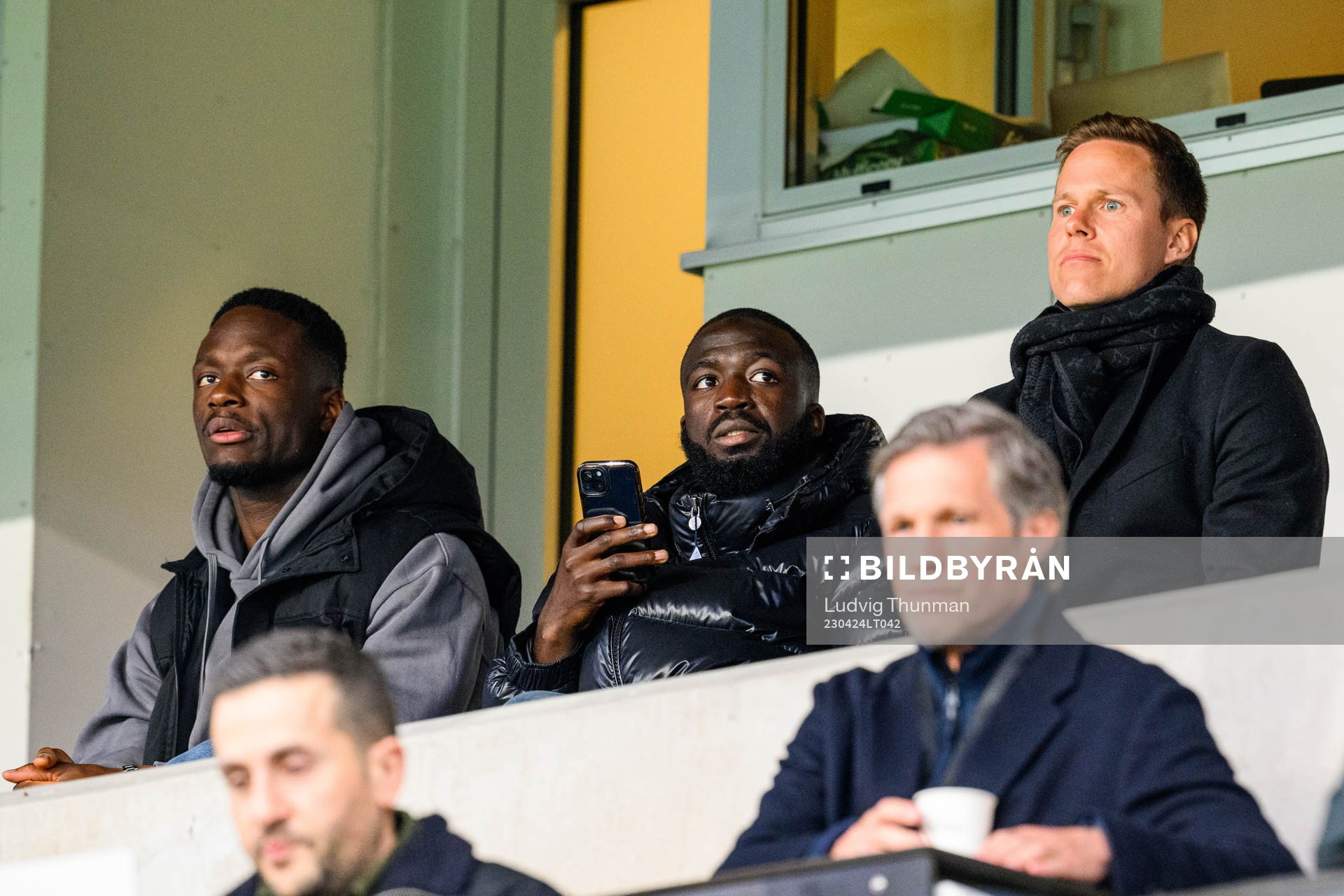 Målvakt Ismael Diawara, Mahame Siby och Niklas Moisander