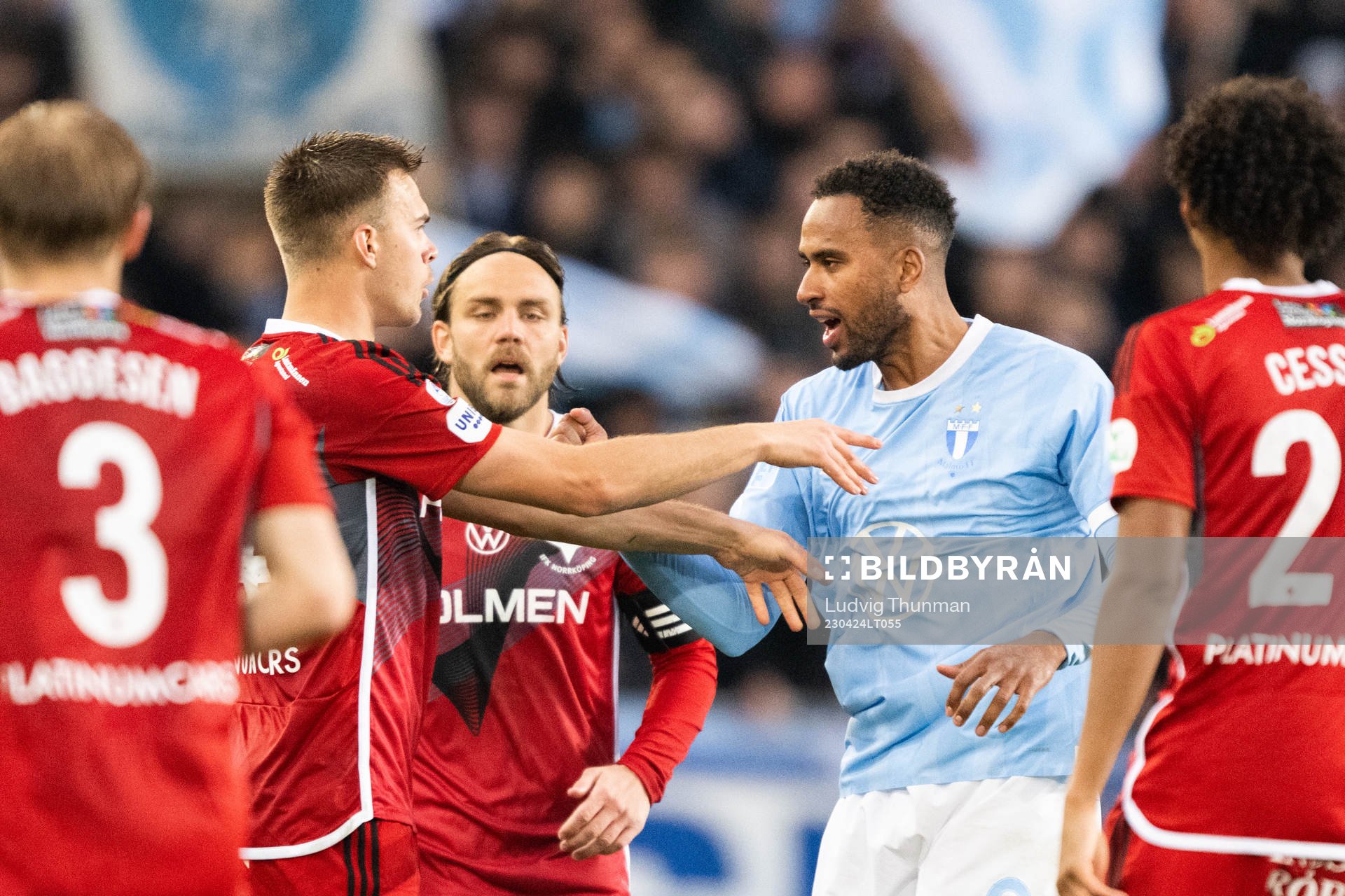 Malmö FFs Isaac Kiese Thelin och IFK Norrköpings Wille