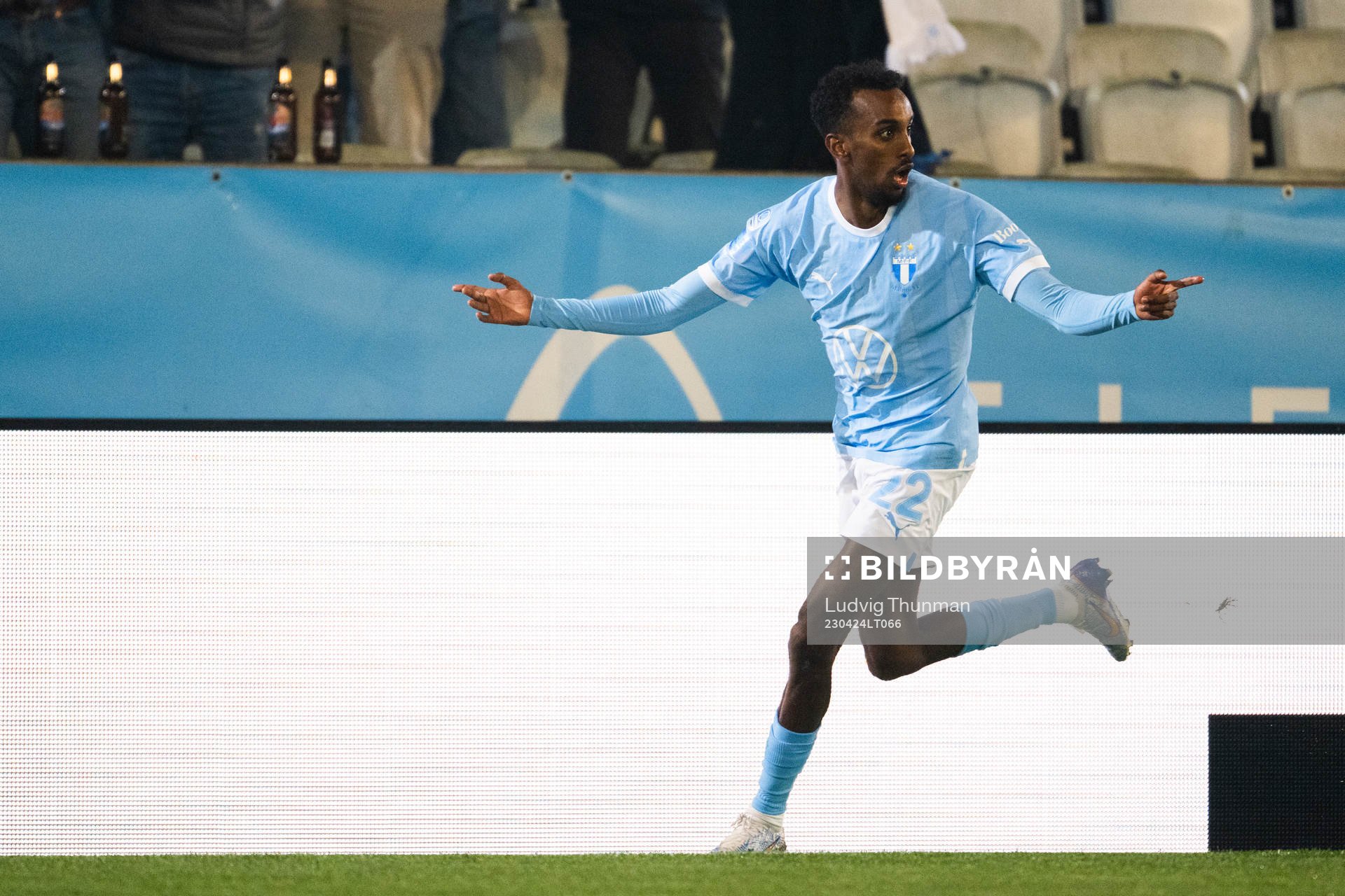 Malmö FFs Taha Ali jublar
