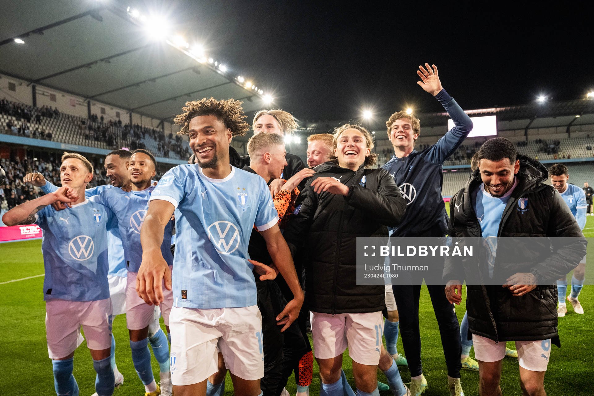 Malmö FFs spelare jublar