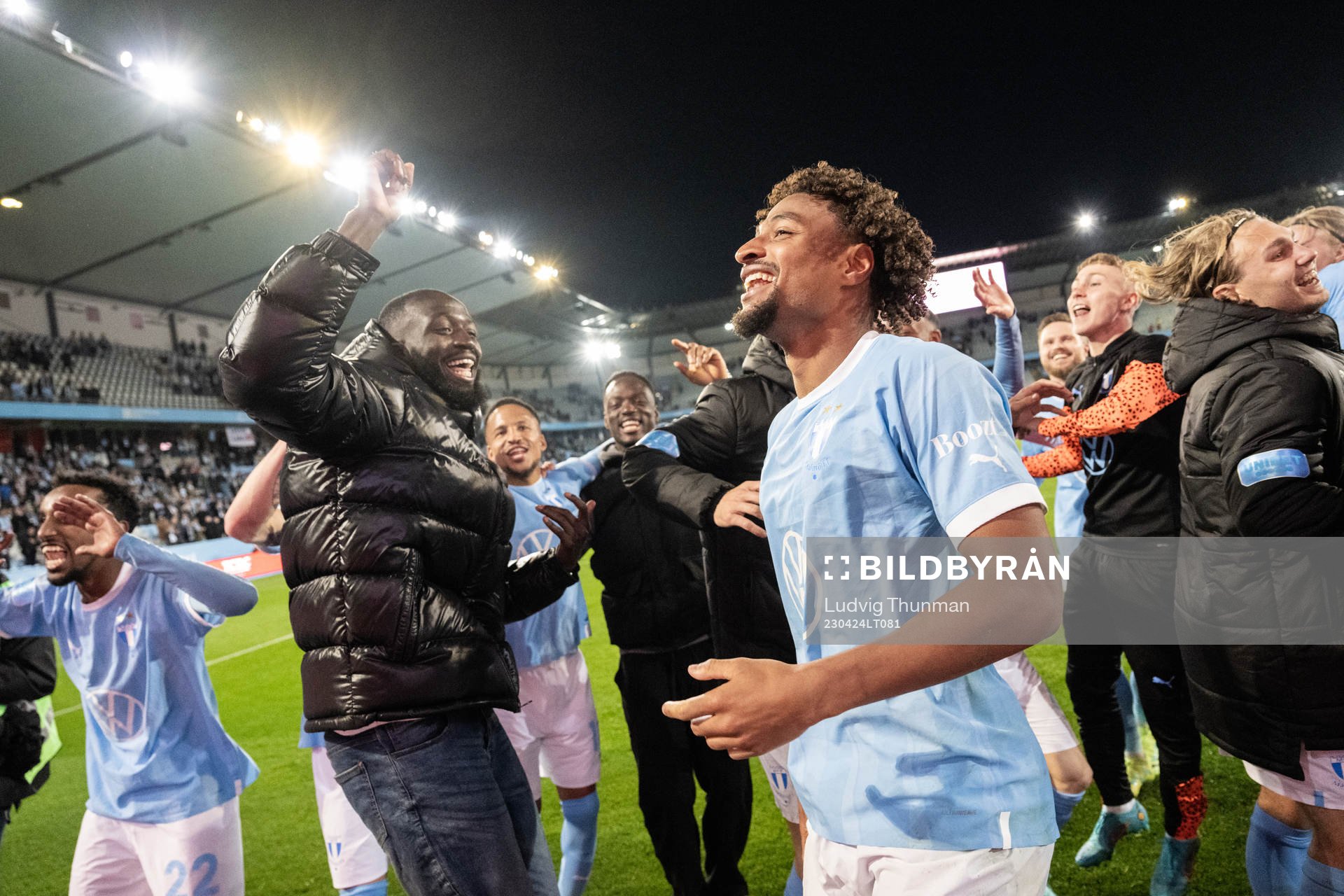 Malmö FFs Joseph Ceesay jublar