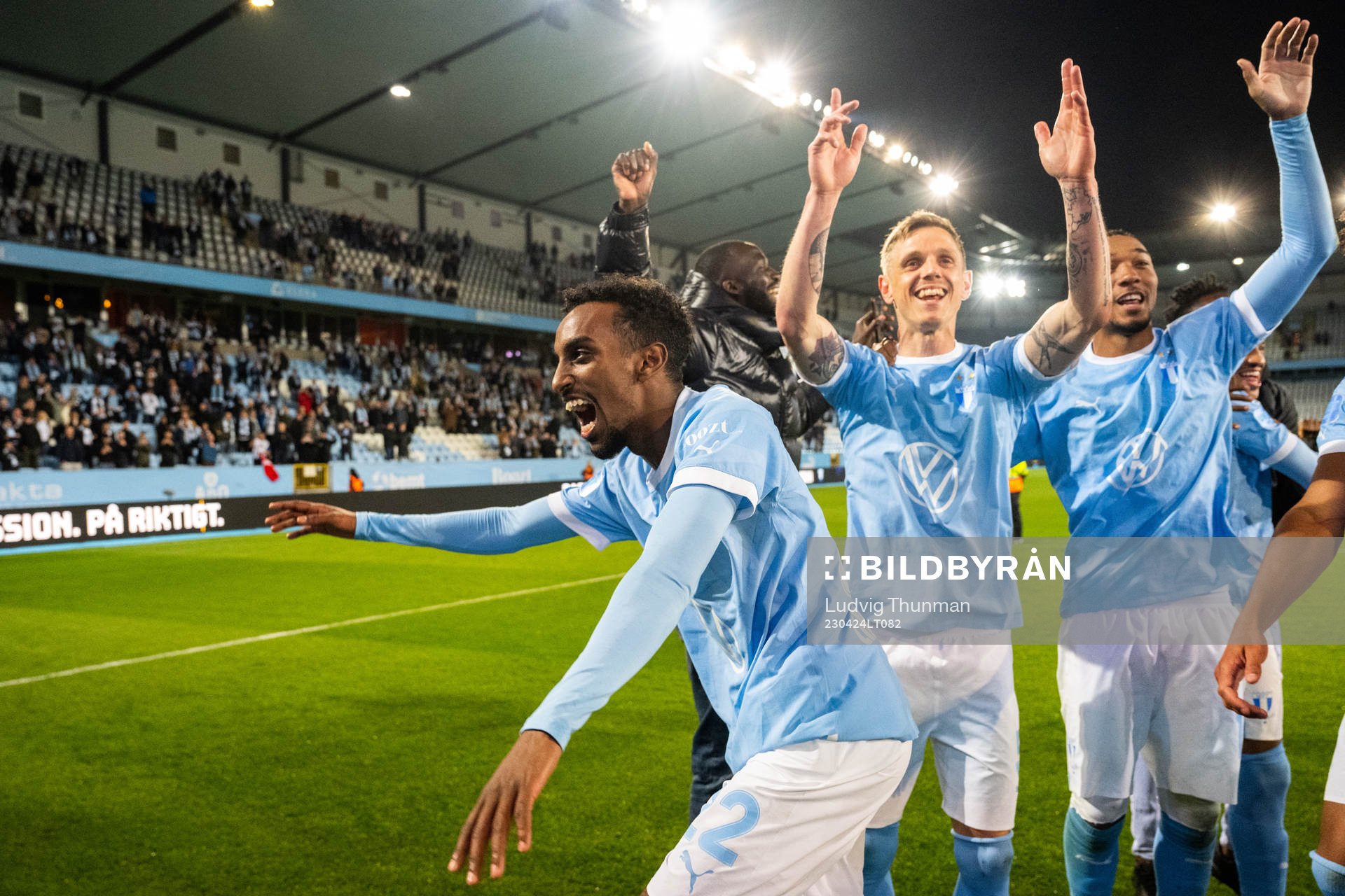 Malmö FFs Taha Ali jublar