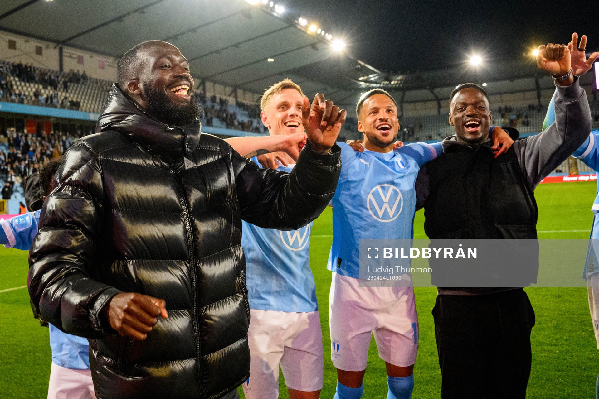 Malmö FFs Mahame Siby, Søren Rieks, Martin Olsson och