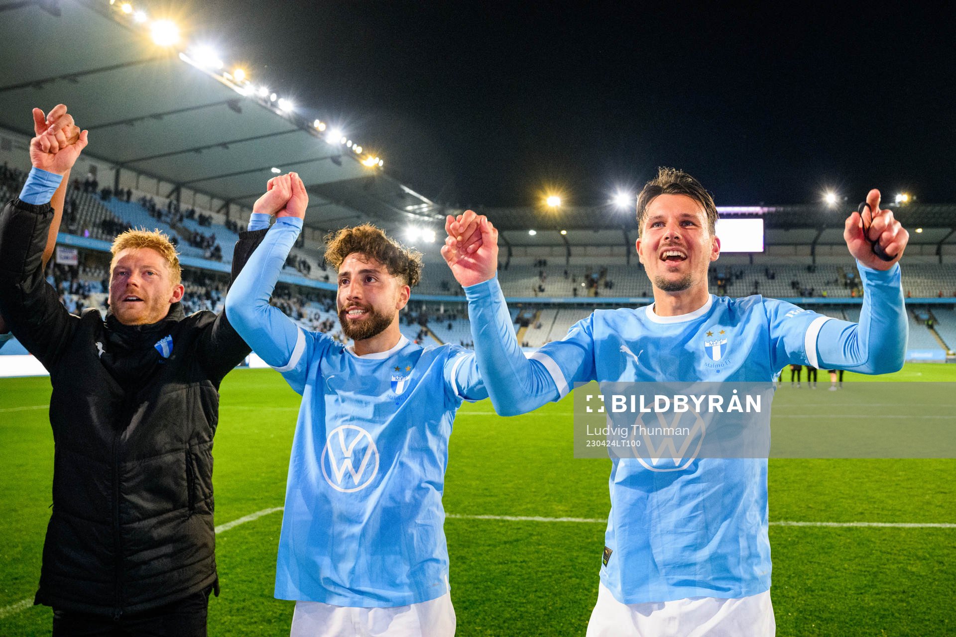 Malmö FFs Anders Christiansen, Moustafa Zeidan och Stefano