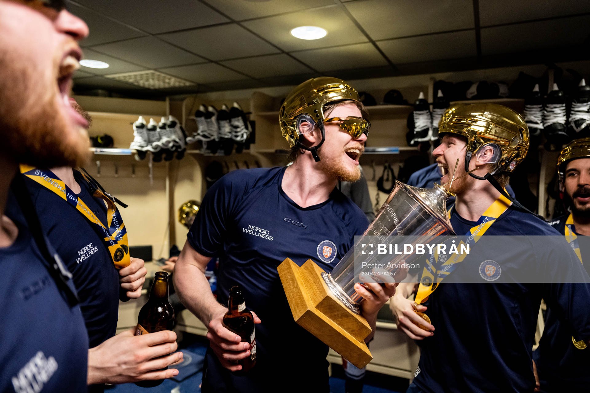 Växjös Ludvig Nilsson och Hugo Gustafsson jublar med